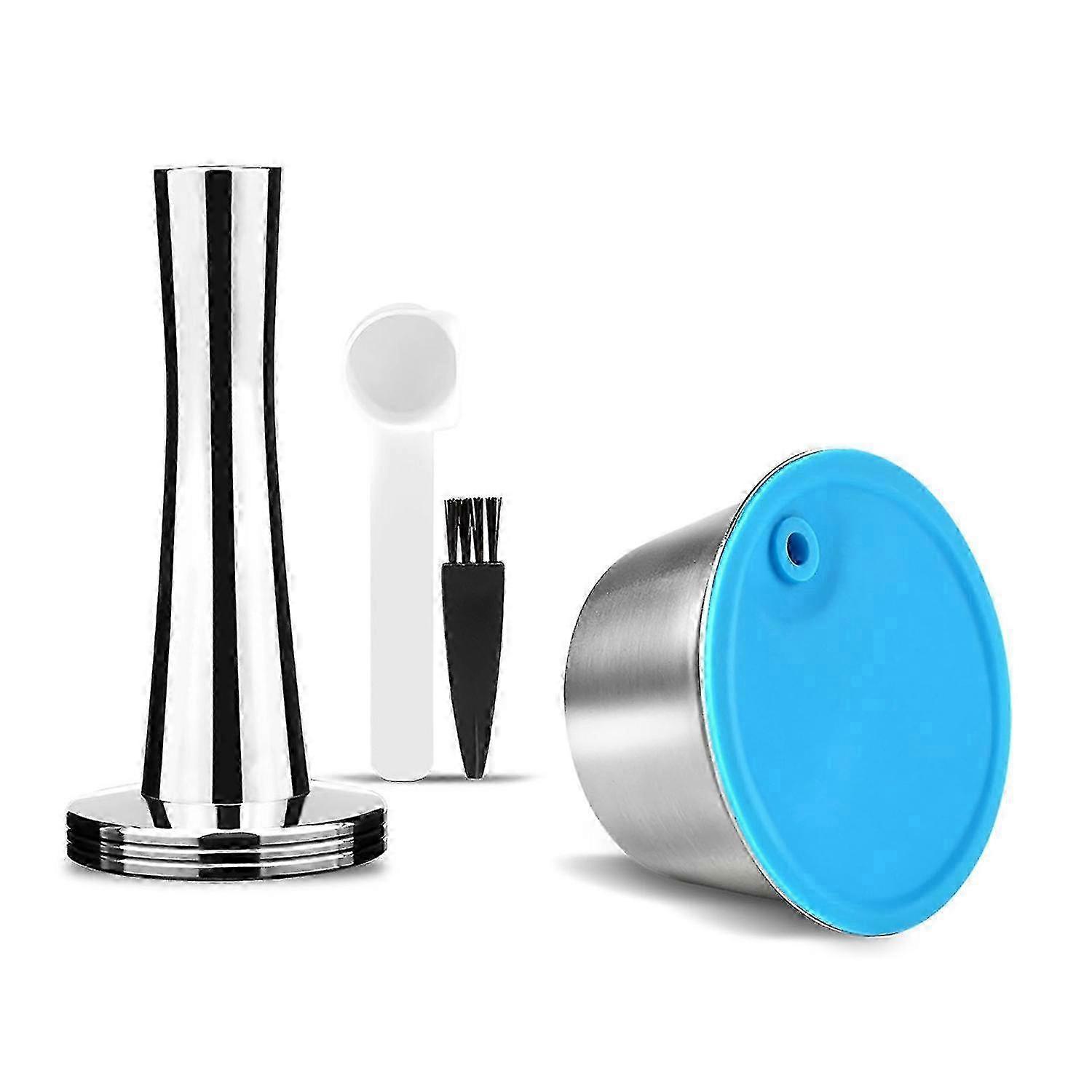 1 Set Reusable Coffee Filter Easy to Clean Stainless Steel Anti-deform Corrosion Resistant