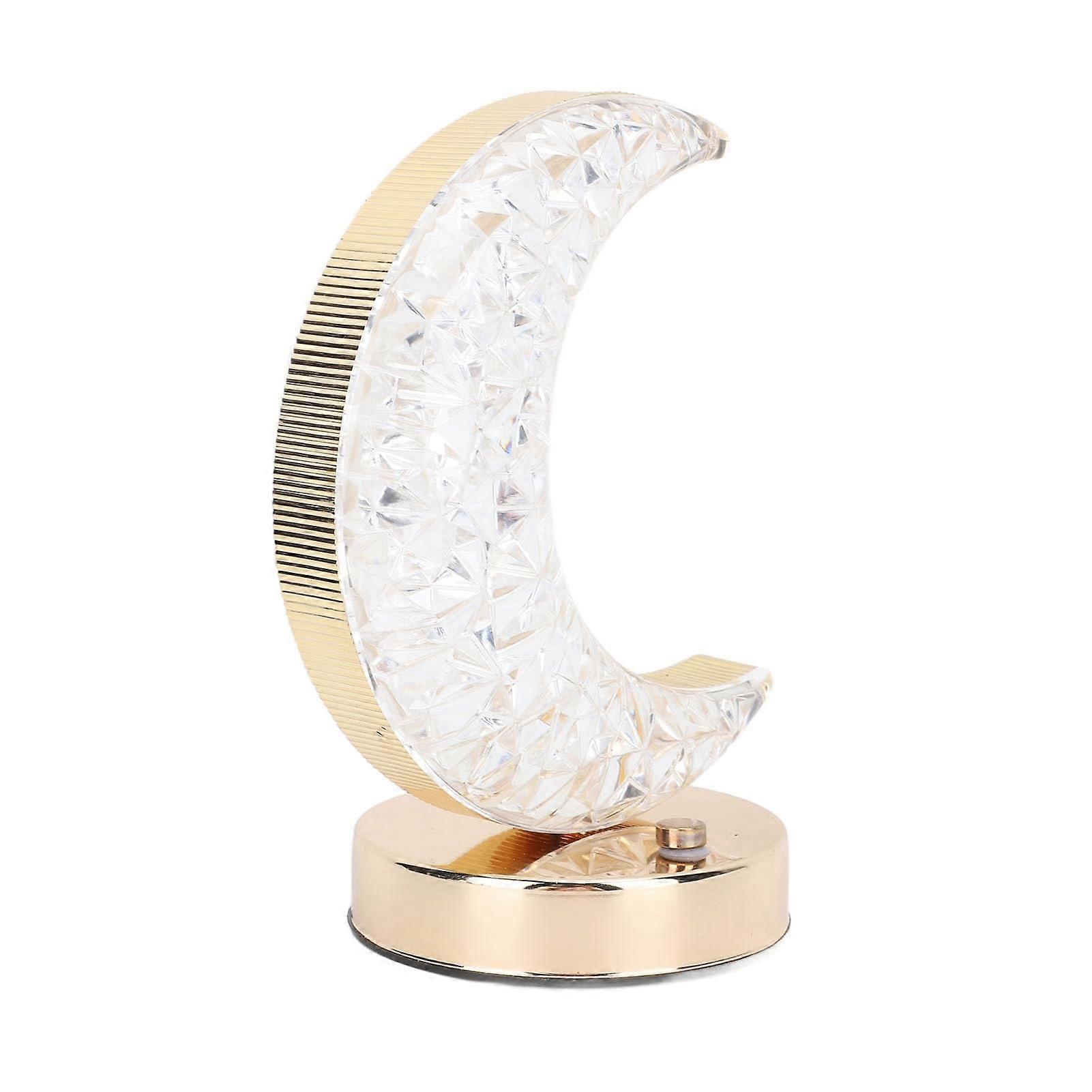 Unique Moon Table Lamp Cordless Rechargeable Night Light for Bedroom, Kindergarten, Office, Elegant Design