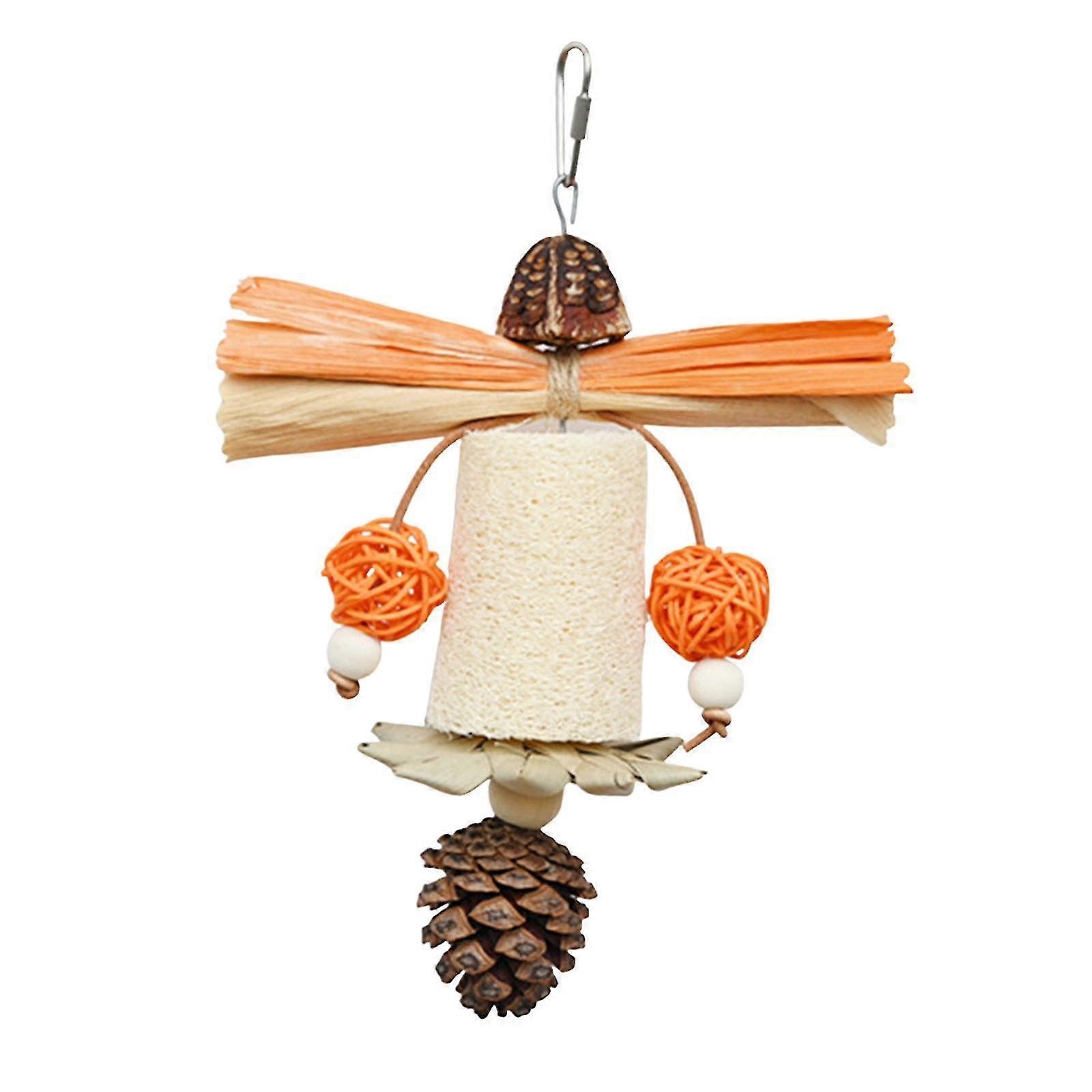 Bird Accessory Chew Toy for Parrots Swinging Durable Play Equipment Unique Perch Stand Cage Bite Toy