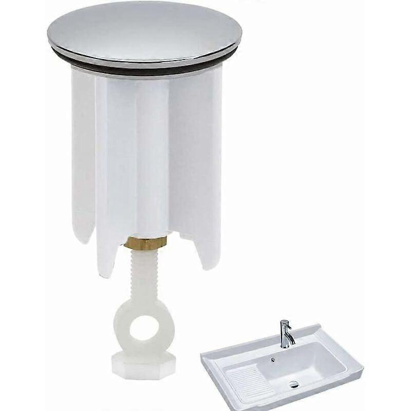 High quality drain plug, bottom sink plug, universal sink plug, adjustable sink plug - bathroom plug 40mm (H6.5 cm - 9cm)