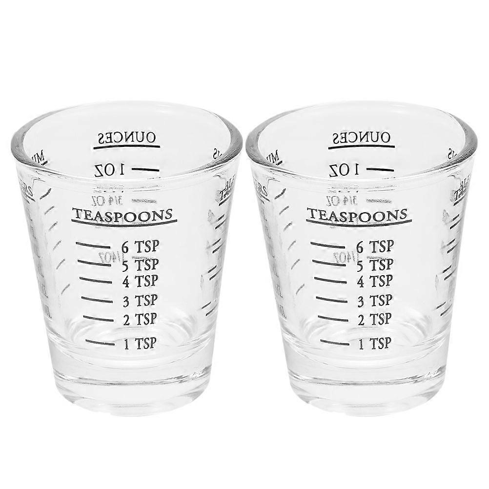Household Measuring Cup Thickened Design For Kitchen Storage Container With 6x5cm Dimensions 2Pcs