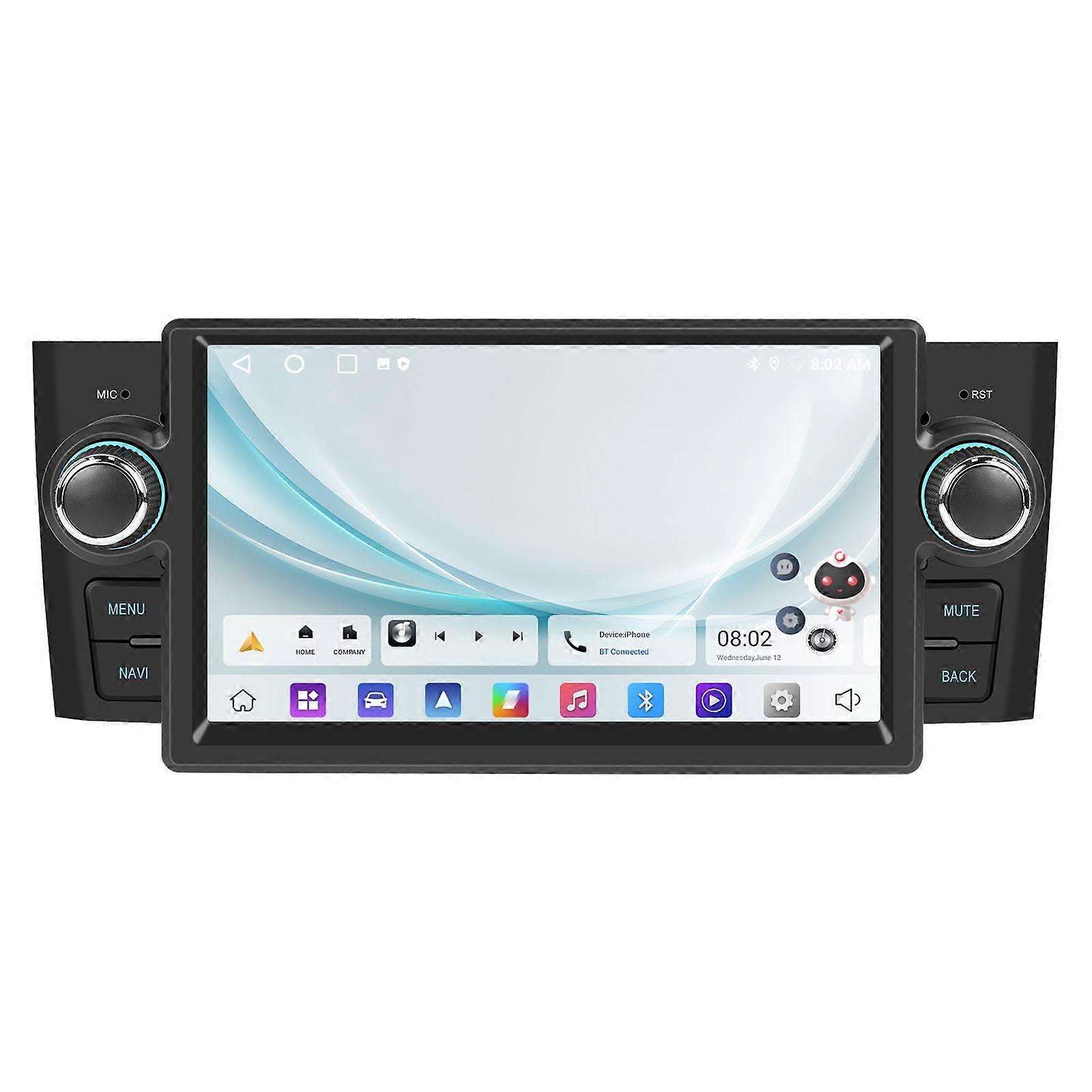 Για Fiat Punto 2005-2009 Android 15 7 ιντσών 4G + 64G Κεντρικός έλεγχος αυτοκινήτου Ήχος βίντεο πλοήγησης