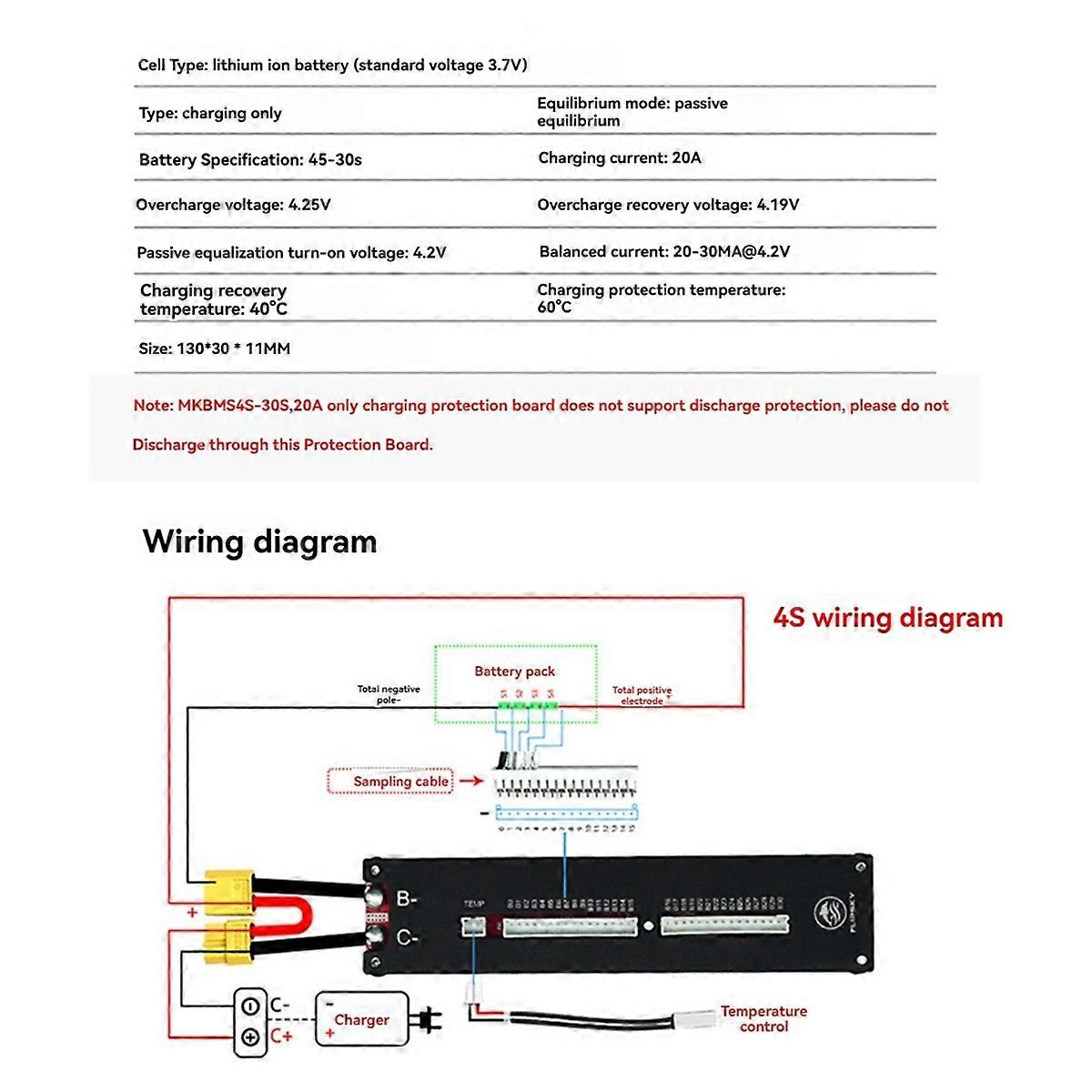  Ternary Lithium Battery Protection Board XT30