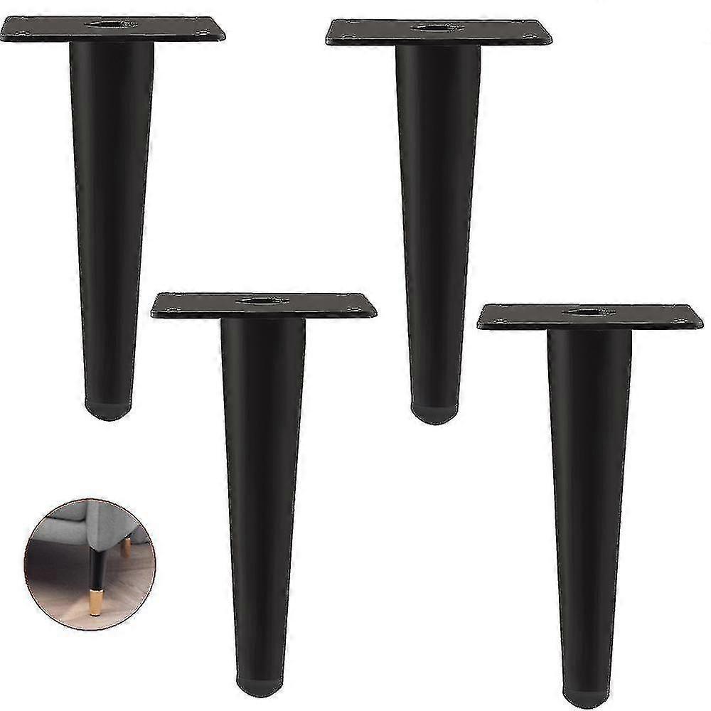 Set of 4 Metal Furniture Legs for Coffee Tables, Cupboards, and Sofas, Load Capacity 300kg