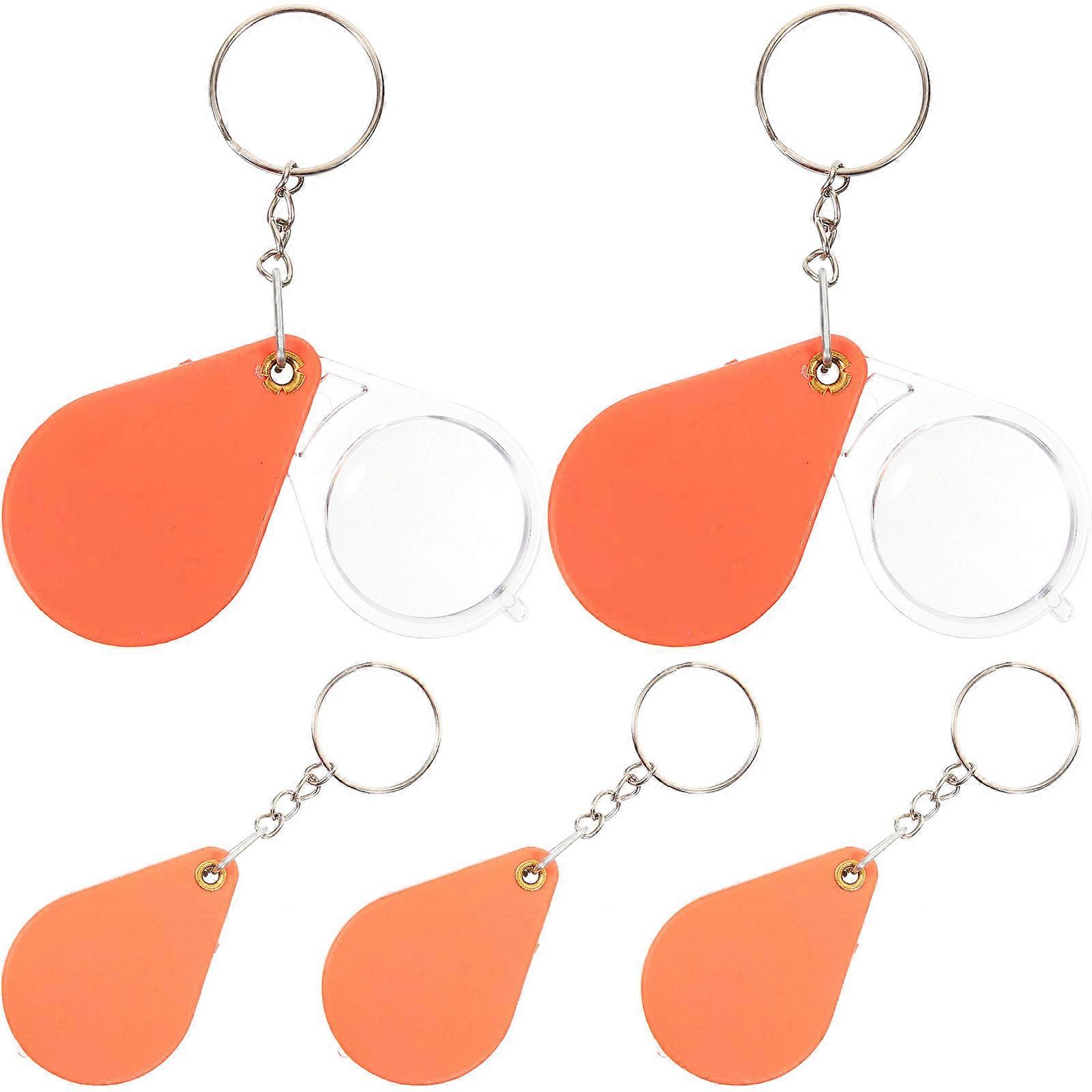 Hand Magnifier Magnifying Glass Daily Use Observation Aid 5Pcs