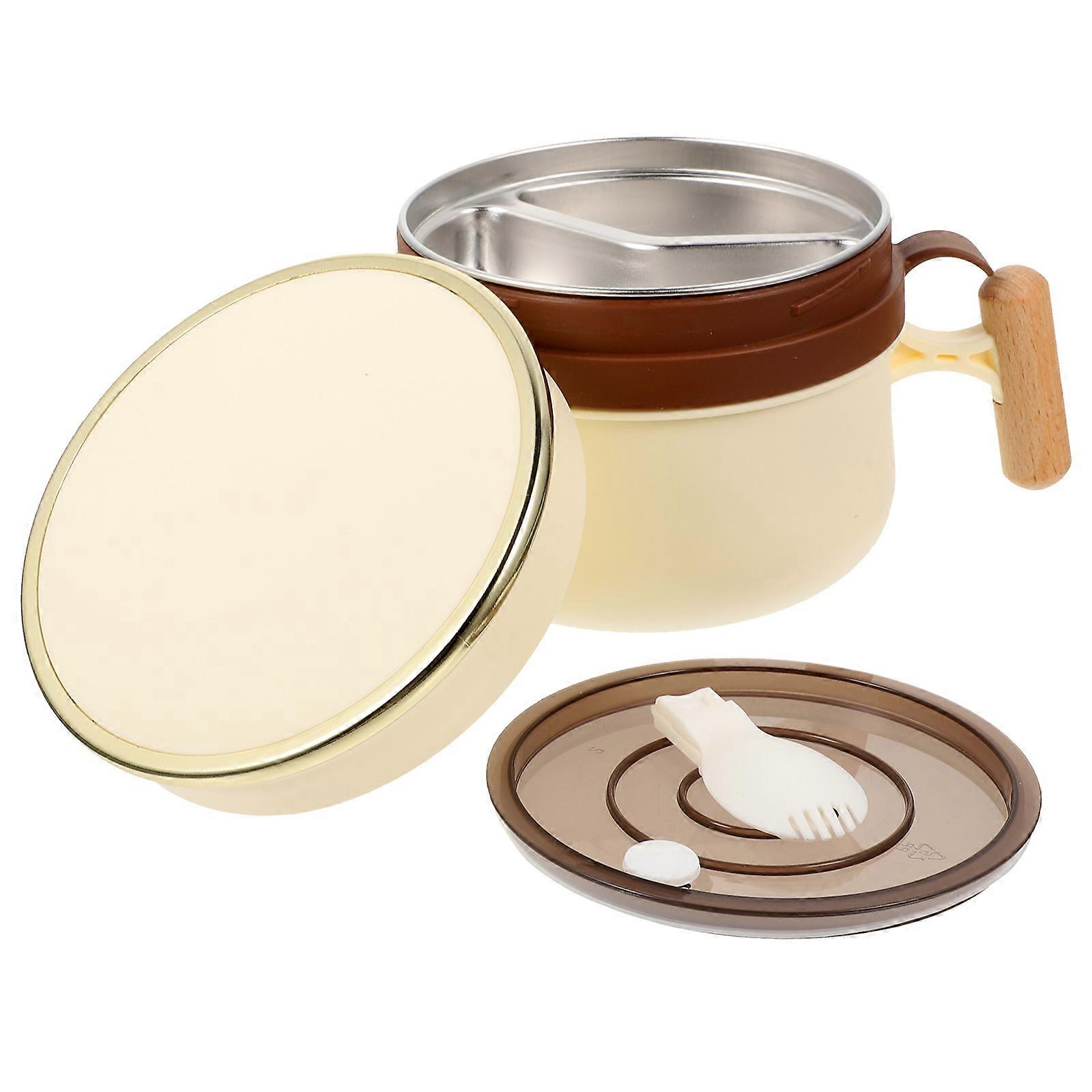 Reusable Snack Container Handle Food Container Daily Use Portable Leak-Proof 1Pcs