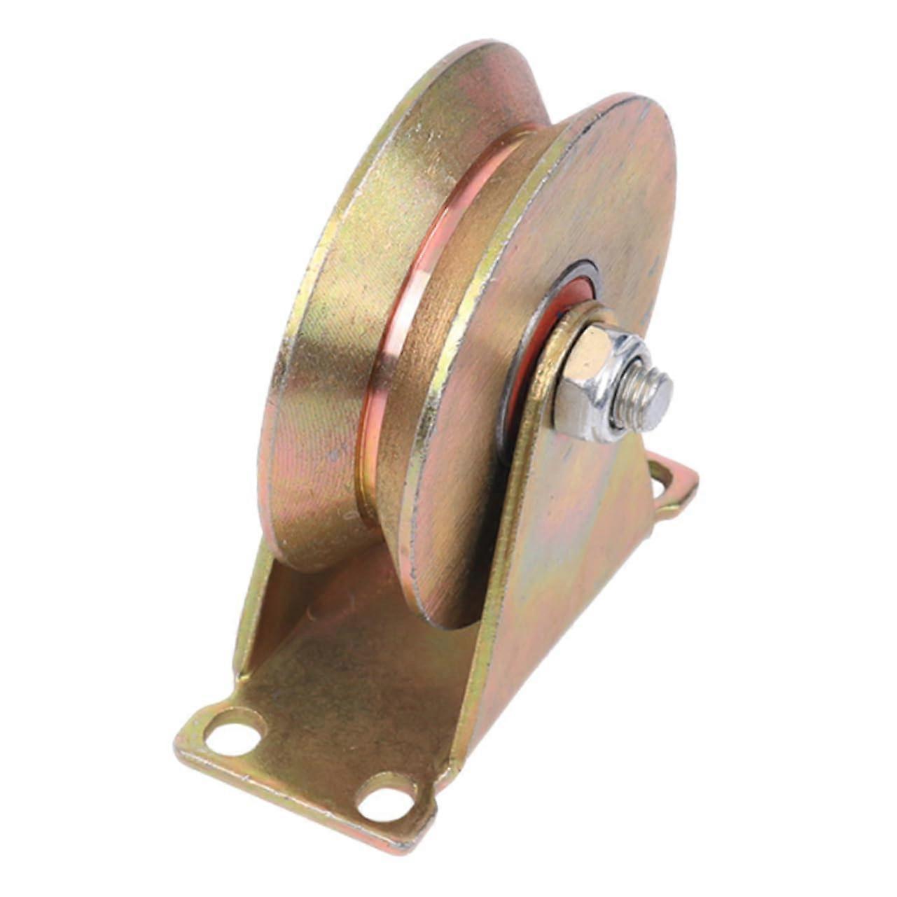 Cable Pulley Lifting Drive Wheel Block for Towing and Transport Trolleys, Heavy-Duty Wire Rope Pulley for Handcarts