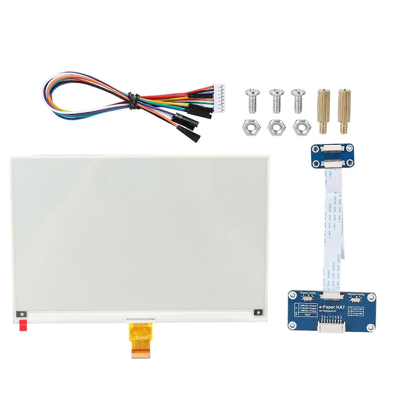 7.5inch E Ink Display HAT 640 * 384 Module Board for RPi 2B/3B/3B+/Zero SPI Interface