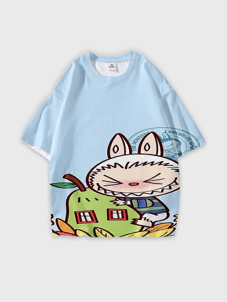 T-shirt round neck Pattern loose short sleeve JW6419