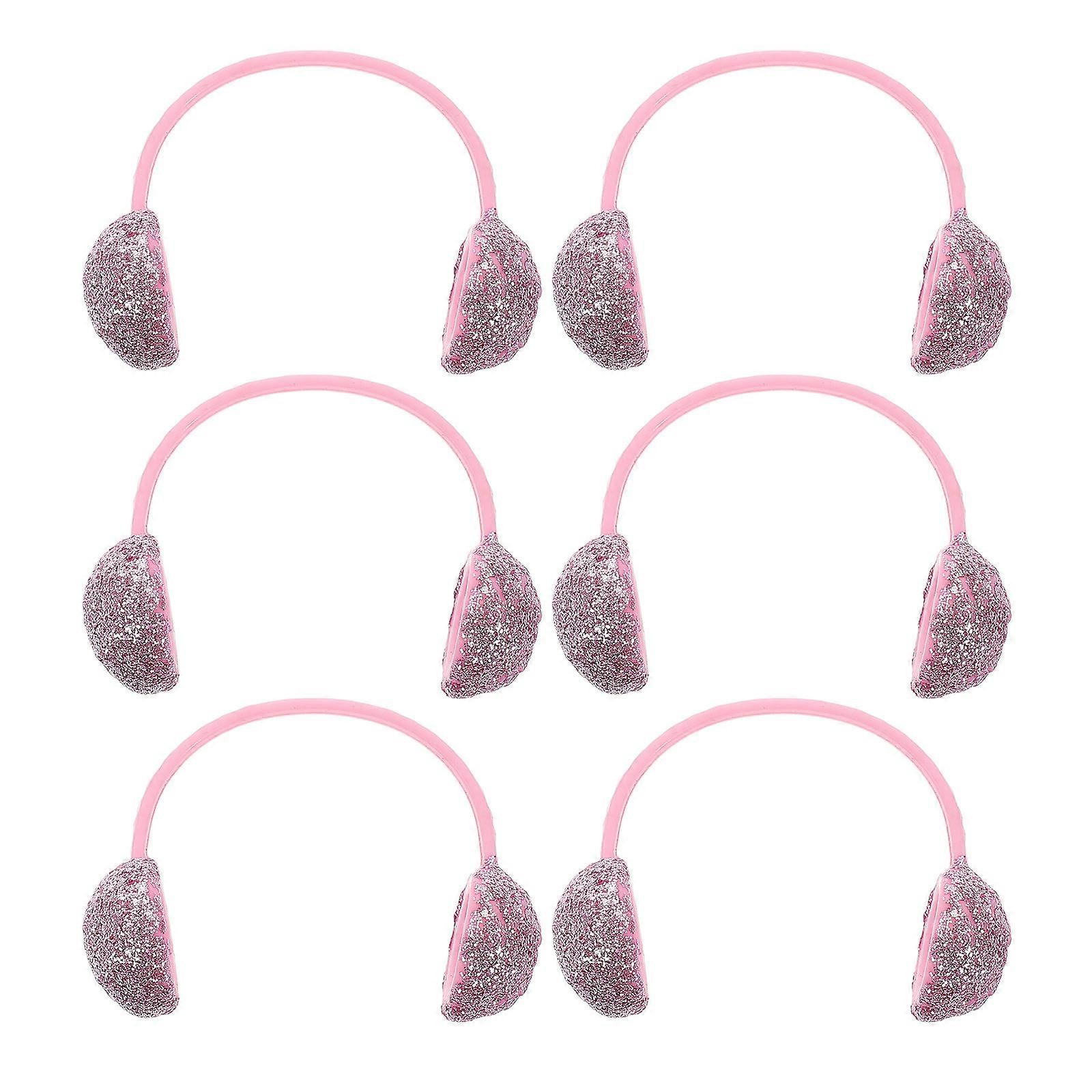 6pcs Mini Doll Earmuffs & Headbands for DIY Hair Decoration – Stylish, Easy to Use Accessories for Collectors