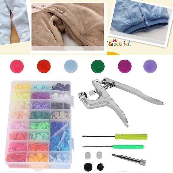 Diy Resin Plastic Snap Button - Rui - 360Pcs-Set 12Mm - 24 Colors - 1.2 Cm / 0.47 Inches