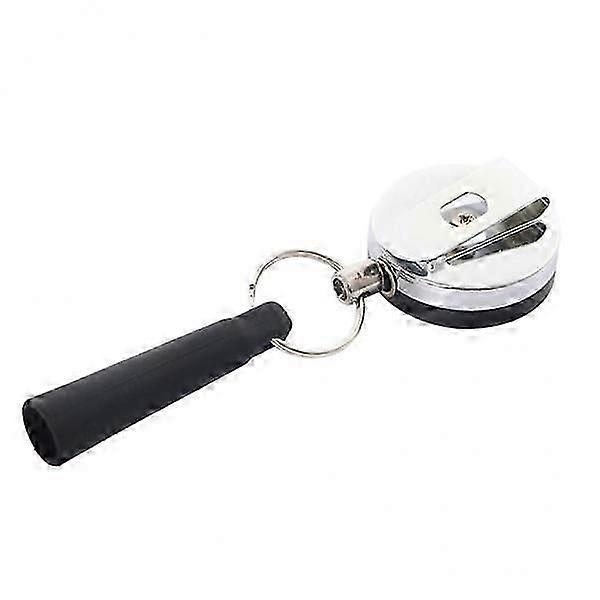 Secure Key Reel with Retractable Wire for Pens And Keys