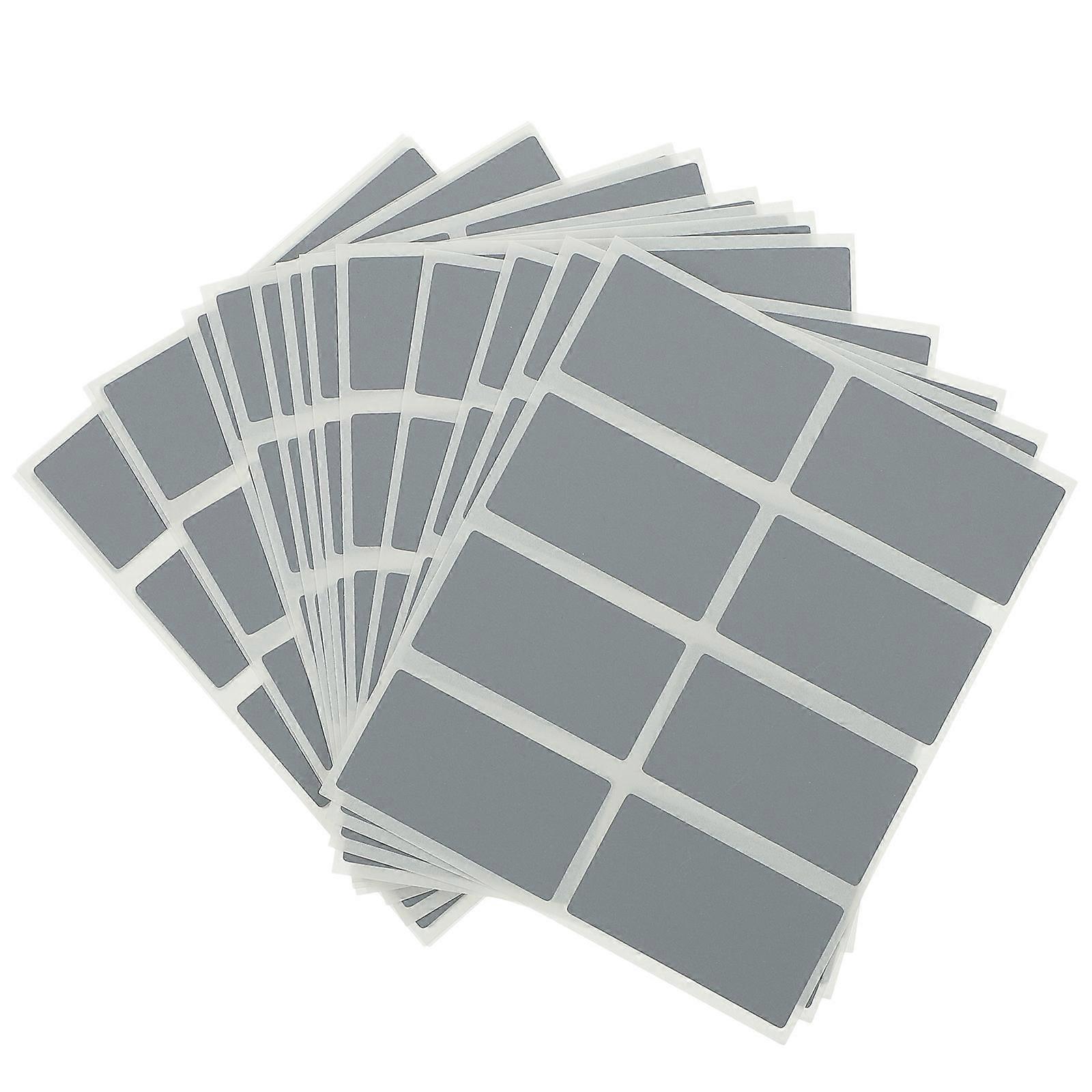 Small Label Stickers Silver Rectangular Scavenger Hunt 23x42mm Adhesive 100Pcs