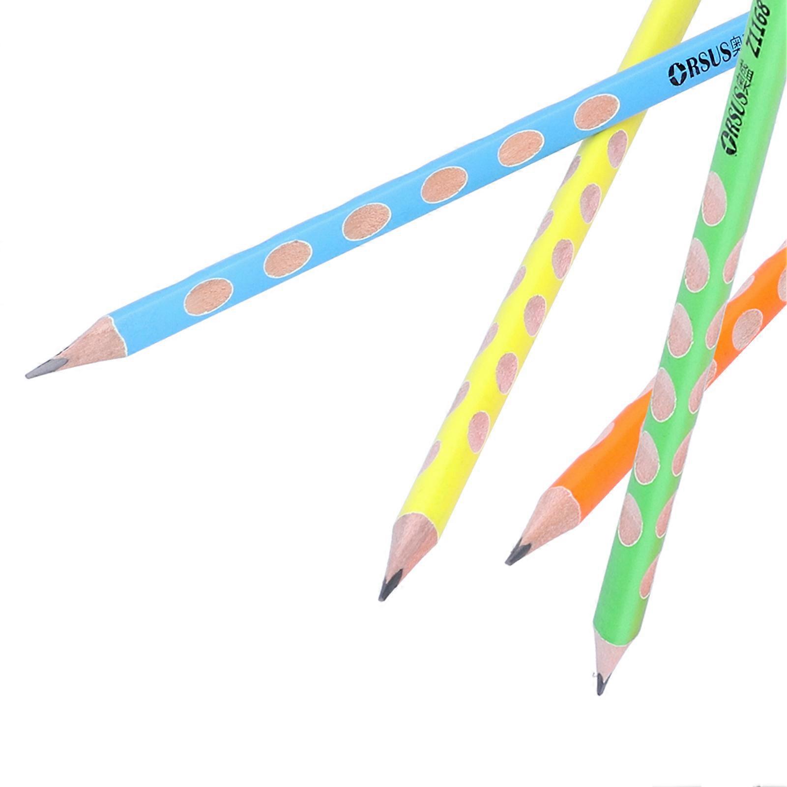 30Pcs Triangular Pencil HB MultiColor Children Student Writing Drawing Art Tools