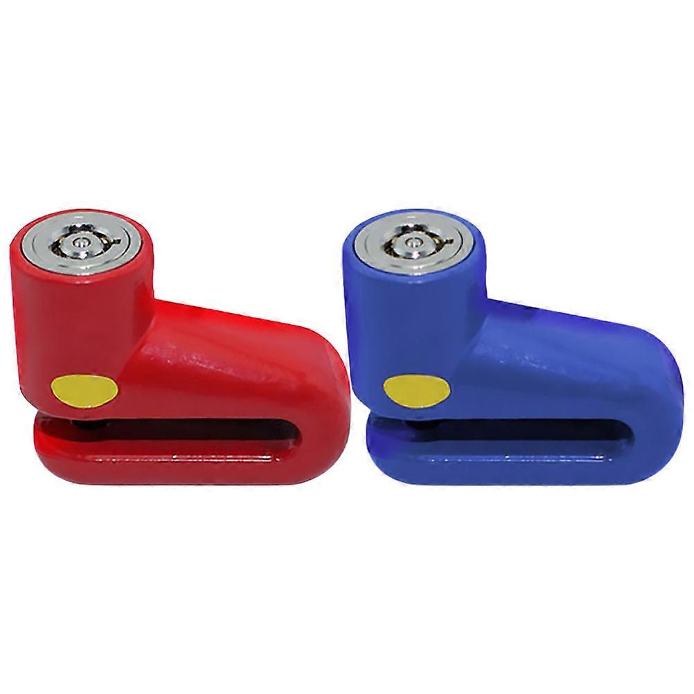 Disc Brake Lock Motorcycle for Security 2Pcs Assorted Color Locks
