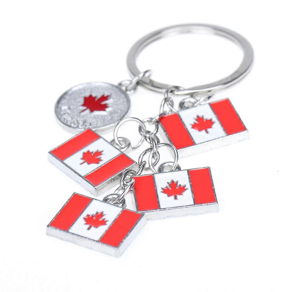 Here's a refined and professional product description for your **Canada Flag Keychains with Maple Design**:
### 🇨🇦 2pcs Canada Flag Keychains –