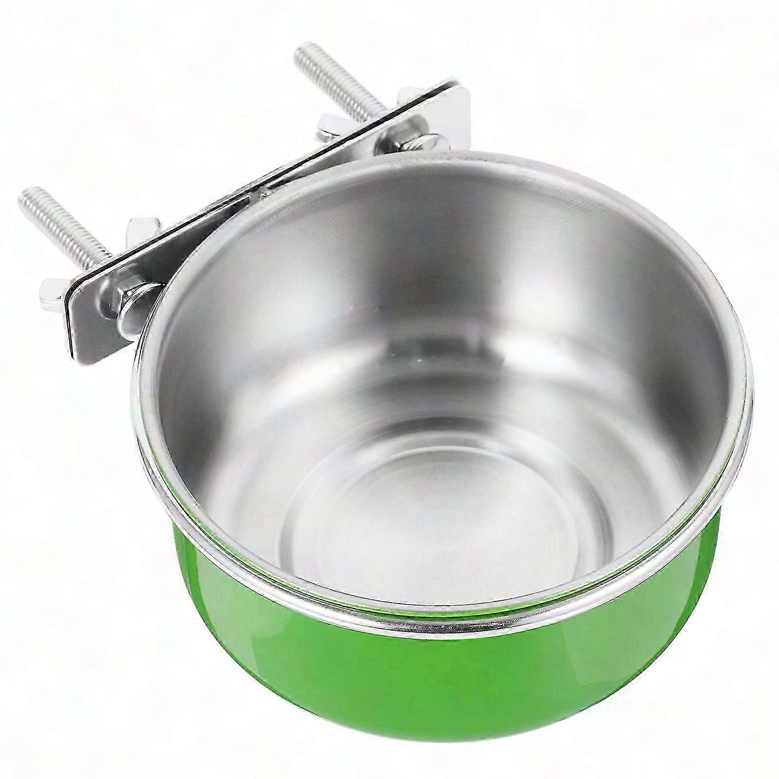 1 Packung Vogelkäfig aus Metall Papagei Futter & Wasser Feeder
