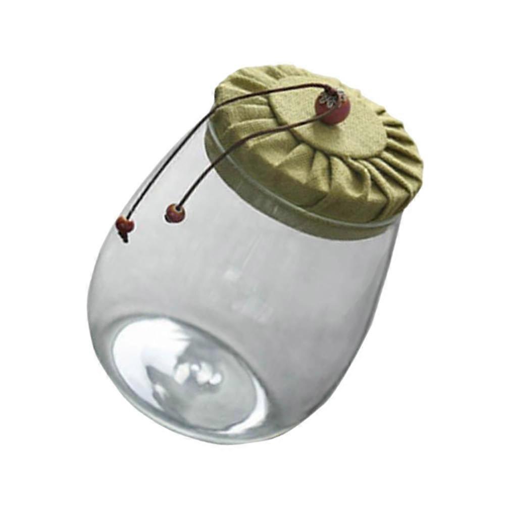 シュガーキッチン用ティージャーシールジャーコンテナ 600ml グリーン防湿シリンダー形状 1Set