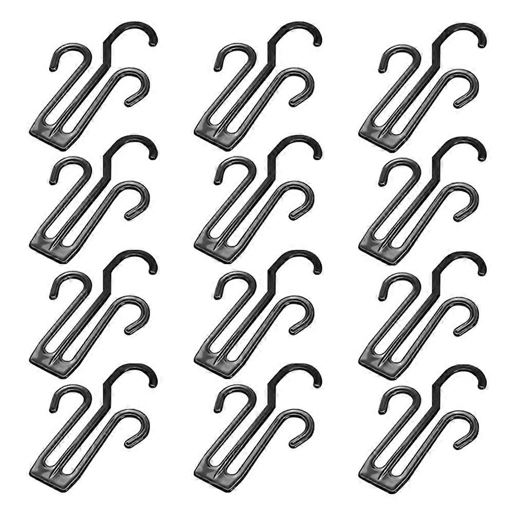 Black Hanging Shoe Rack for Storage 50Pcs Multi-Functional Shoe Hooks