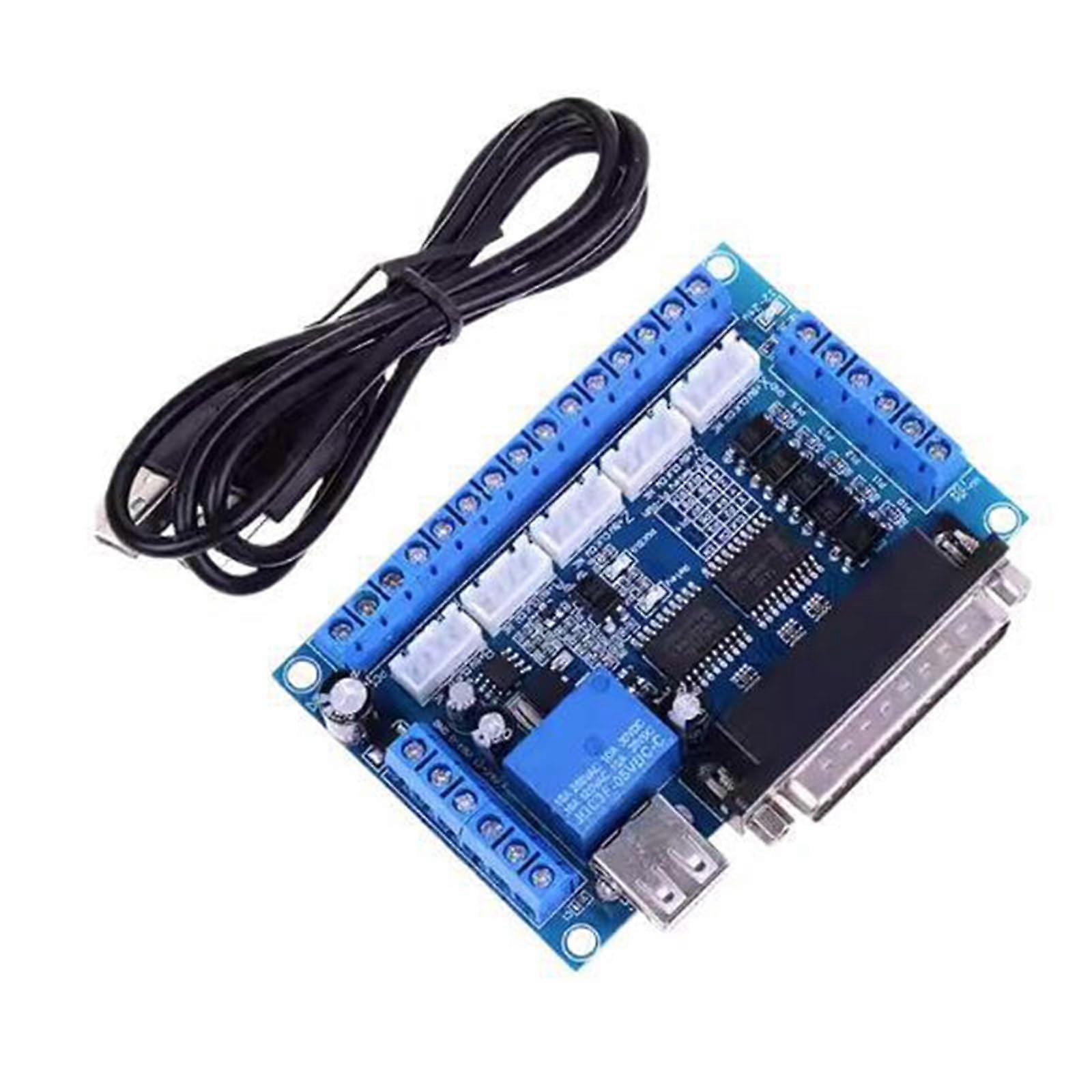 Advanced 5-Axis CNC Controller Board for Stepper Motor Drivers with USB Power Supply, Compatible with Arduino and Ramps 1.4