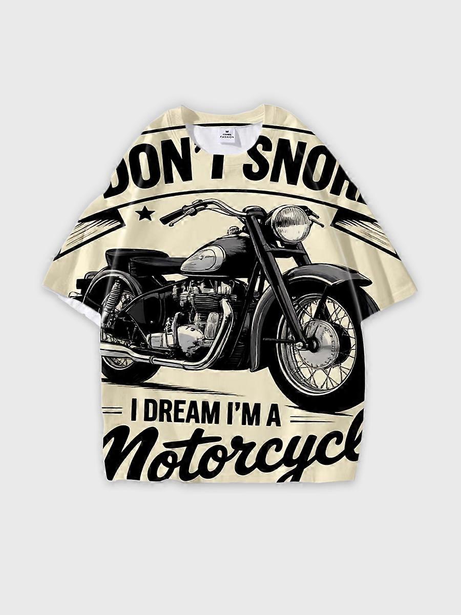 T-shirt round neck Pattern loose short sleeve E503