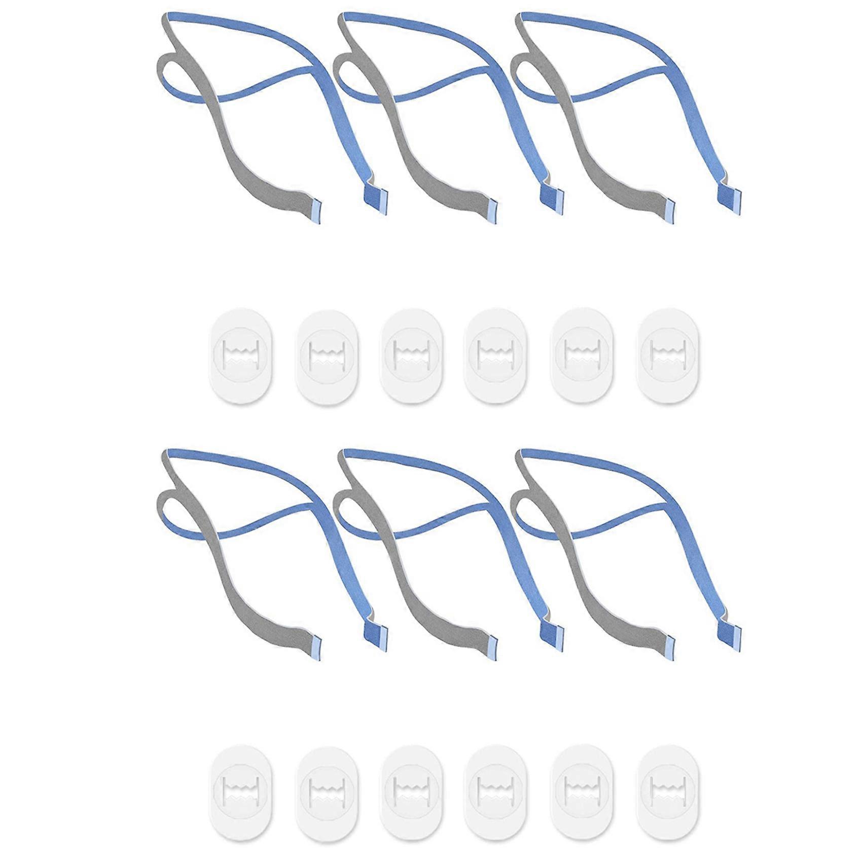 Replacement Headgear Compatible for P10 Nasal Pillow CPAP Strap 3 Shoulder Straps and 6 Adjustment C