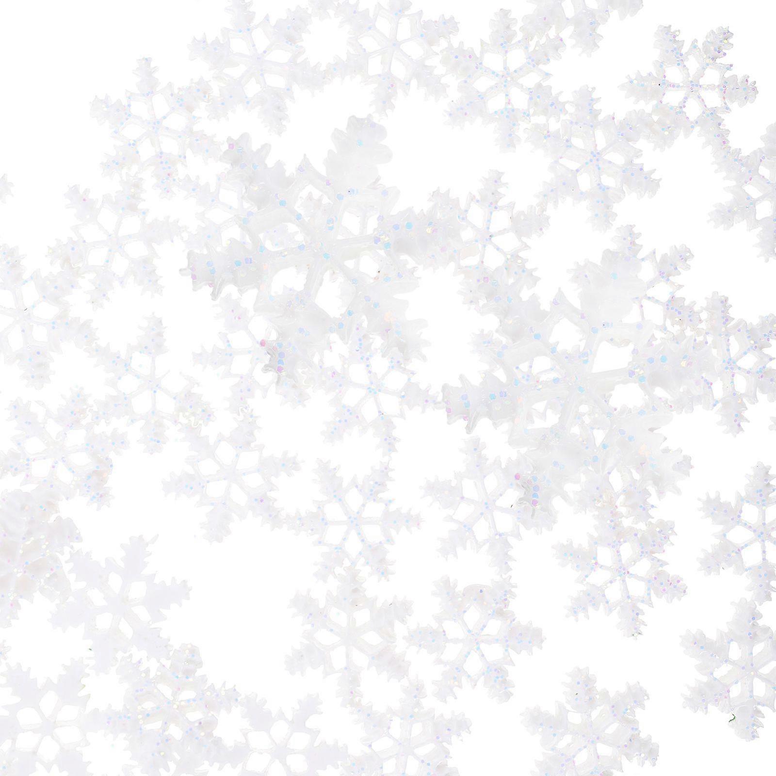 50pcs Xmas Mini Snowflake Resin Snowflake Micro Landscape Snowflake Decors