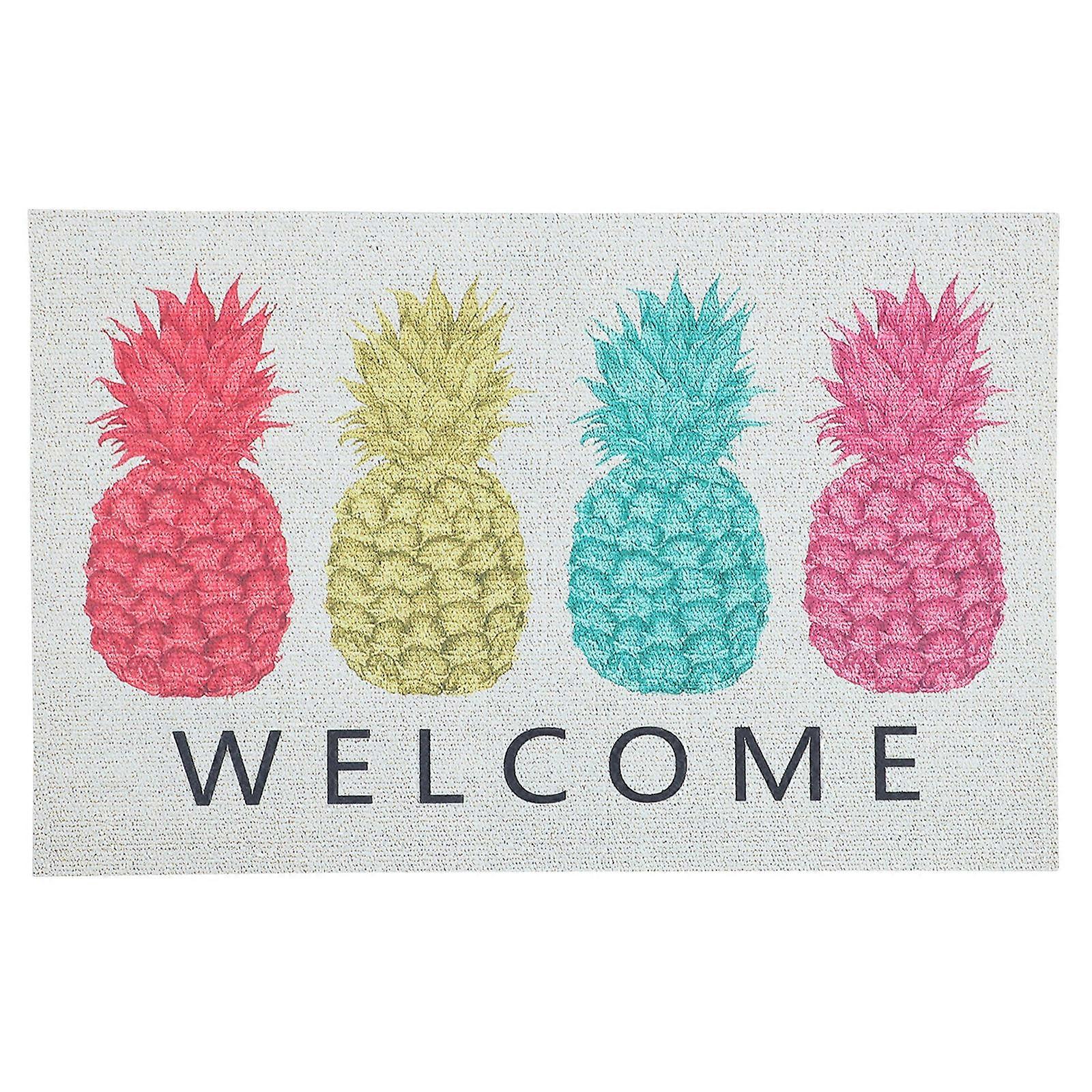 Practical Non-Slip Floor Mat 1Pack For Bedroom And Bathroom 69.5x45cm Yellow Rubber Polyester Unique Design