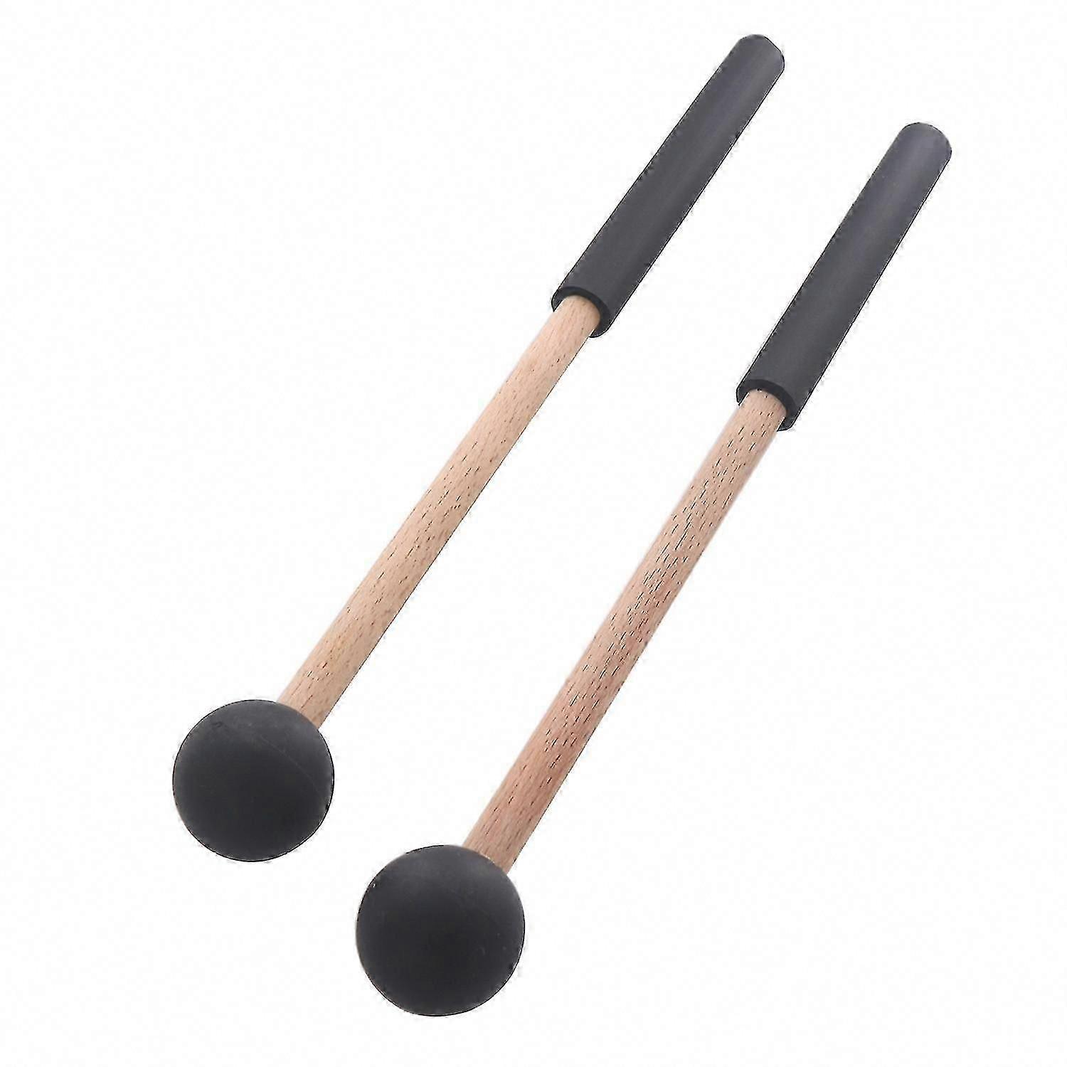 Soft Rubber Head Tongue Drum Mallets - 1 Pair Drumsticks for Handpan, Keyboard & Percussion Instruments
