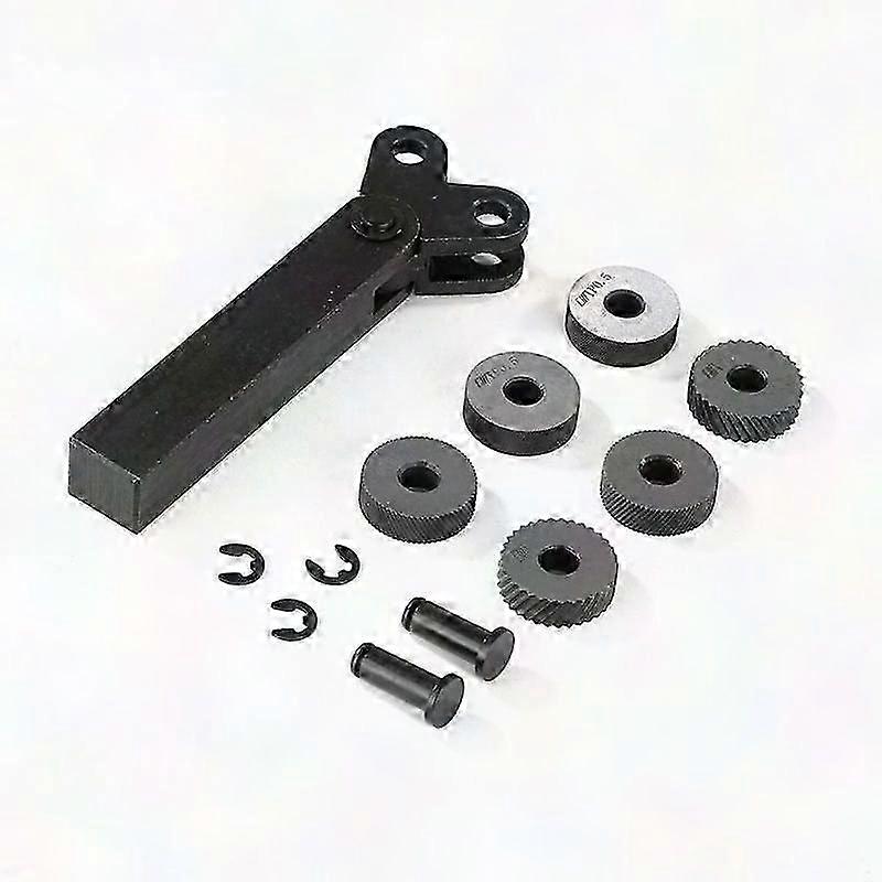 Steel Knurling Tool, 0.5/1/2mm Anti-Rust Lathe Accessories for Replacing Damaged Linear Knurl Tool Holder
