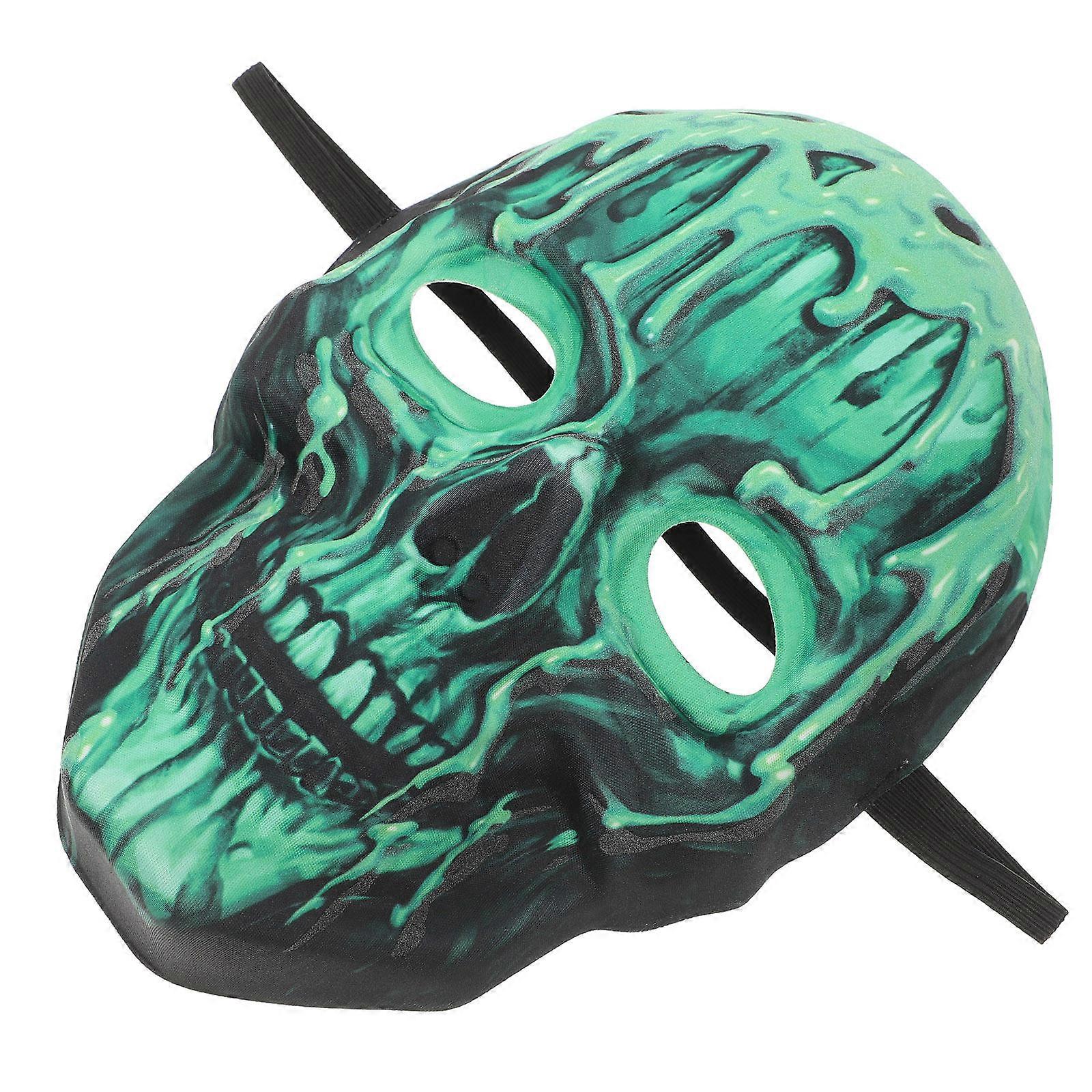 Glow in the Dark Luminous Skull Mask Full Head Adjustable Strap Comfortable Fit 1Pack