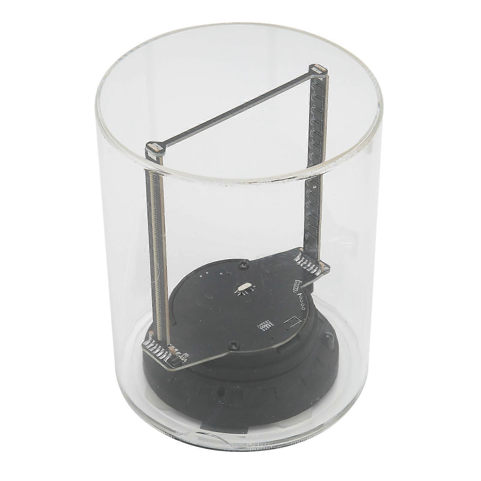 מאוורר הולוגרמה תלת מימד 160 LED מובנה 8GB כרטיס זיכרון APP WiFi בקרת תצוגה הולוגרפית עם כיסוי שקוף 3.9 אינץ'