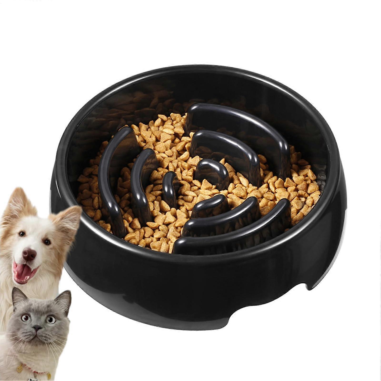 Anti-Choke Dog Bowl, Interactive Slow Feeder Puzzle Bowl for Dogs and Cats, Non-Slip Labyrinth Design, Large Size