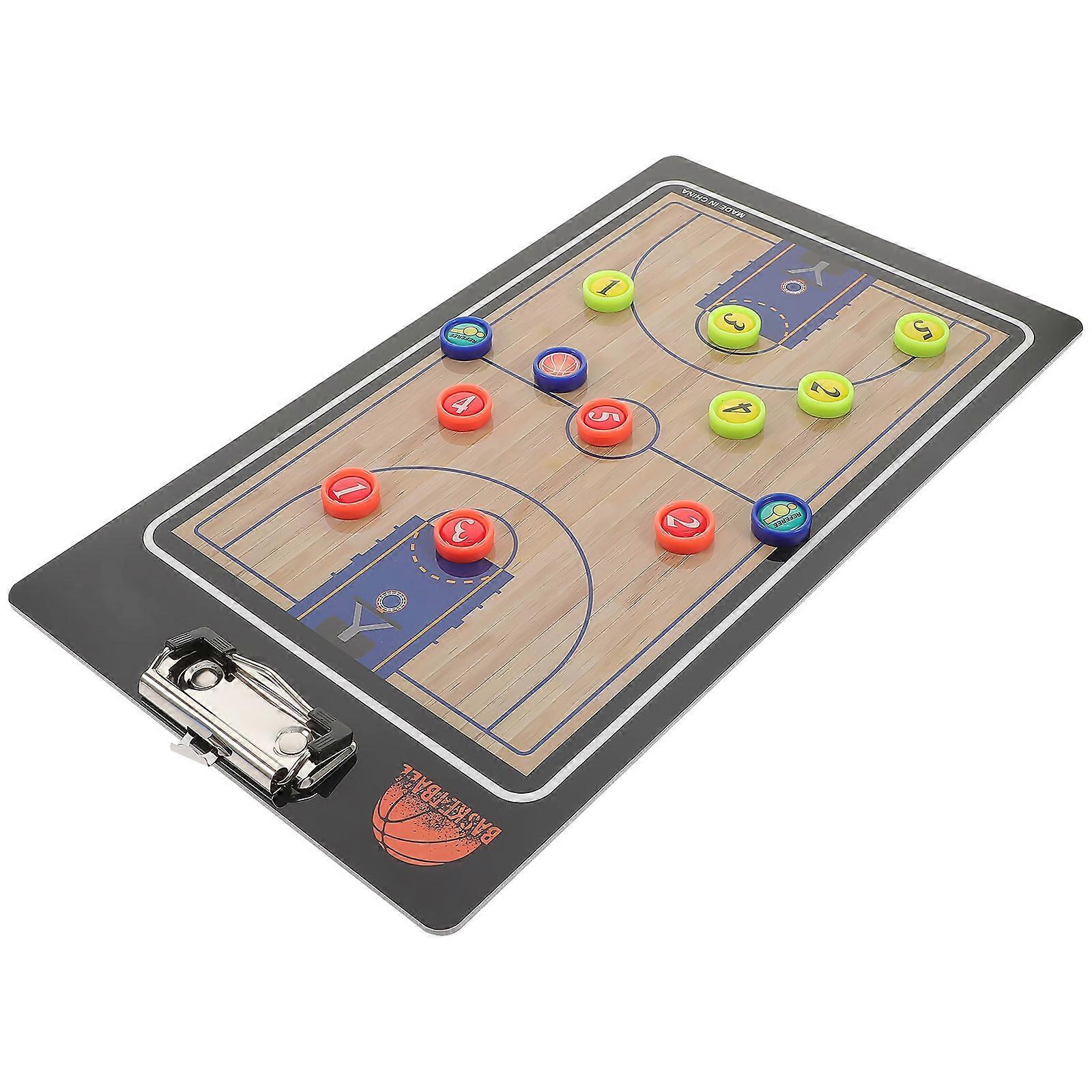 Basketball Erase Reusable Clipboard For Basketball 35 X 20 X 2 Cm Bright Colorful Design Teaching 1 Set