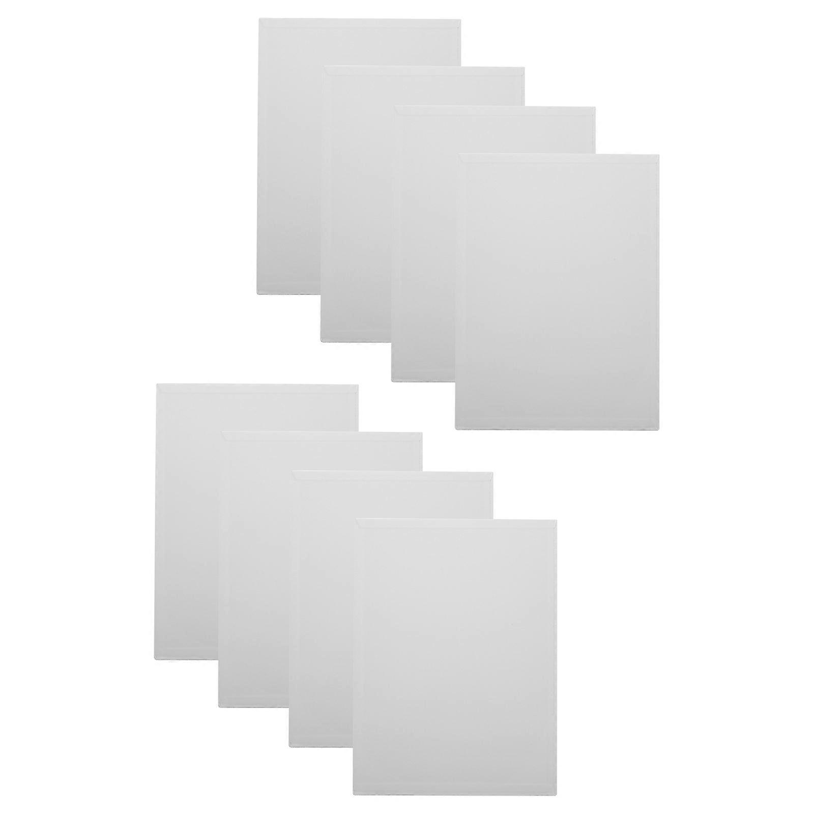 Oil Paint Board Smooth Surface For Beginner 40X30cm White Canvas 8Pcs