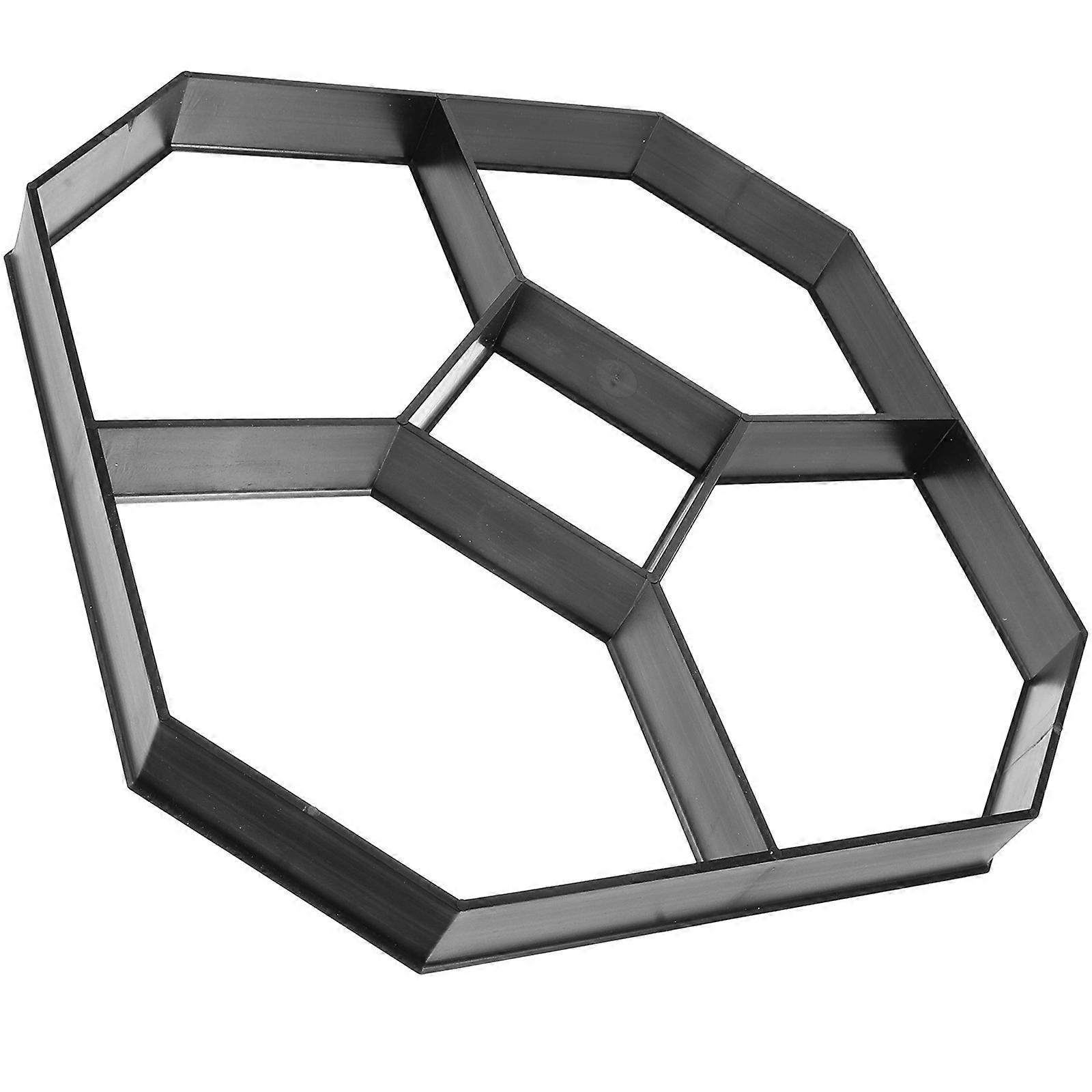 DIY Path Paving Mould Reusable Plastic Path Maker Mold For Backyard Landscaping 40x40cm Hexagonal Design 1Pcs