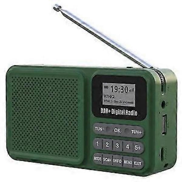 Portable + Digital Radio Solar Powered Bluetooth FM Radio Supports U-disk TF card Mp3 playback Speaker LCD screen