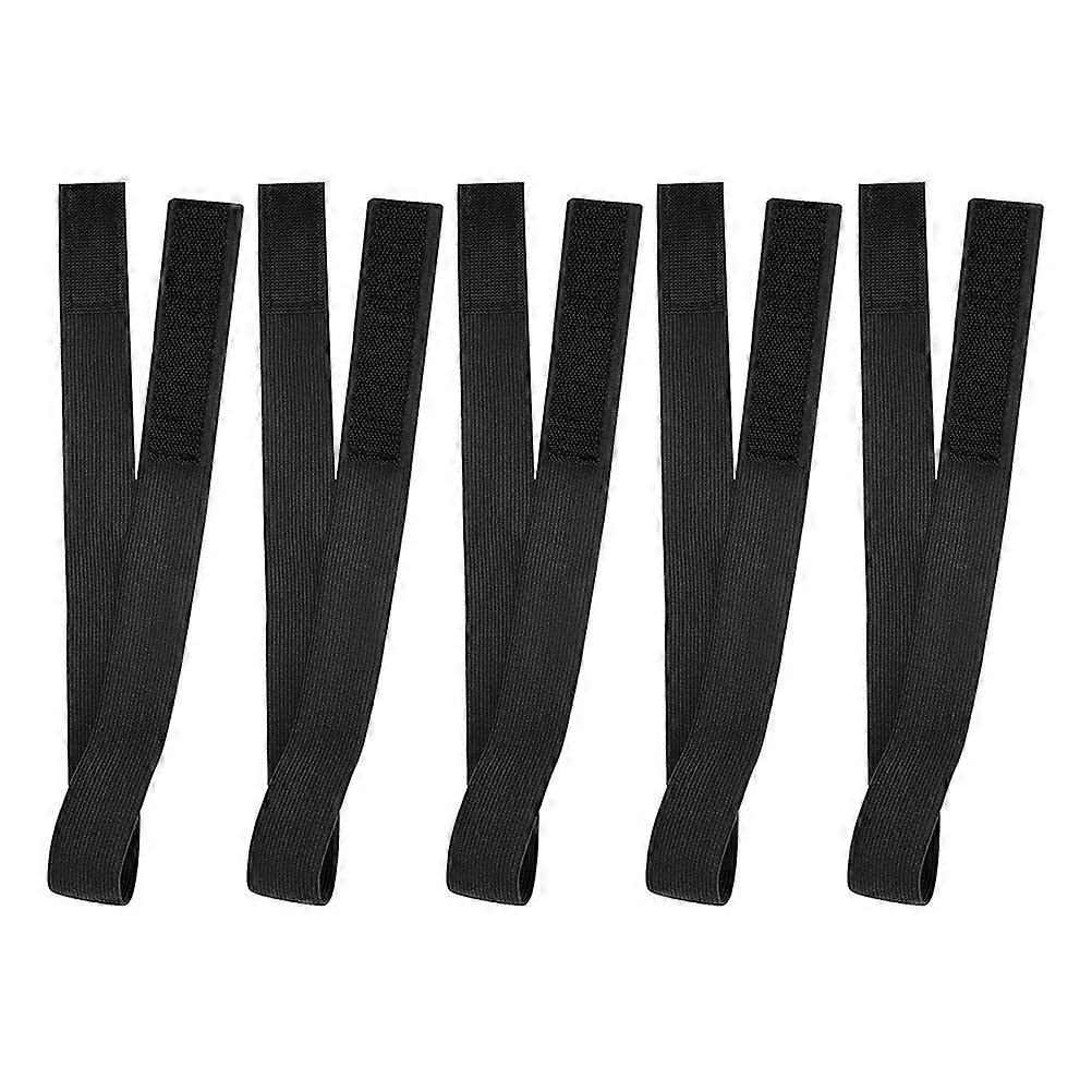 Daily Life Use 5Pcs Elastic Wig Bands Durable Adjustable Black Accessories For Men And Women Ensuring Perfect Fit