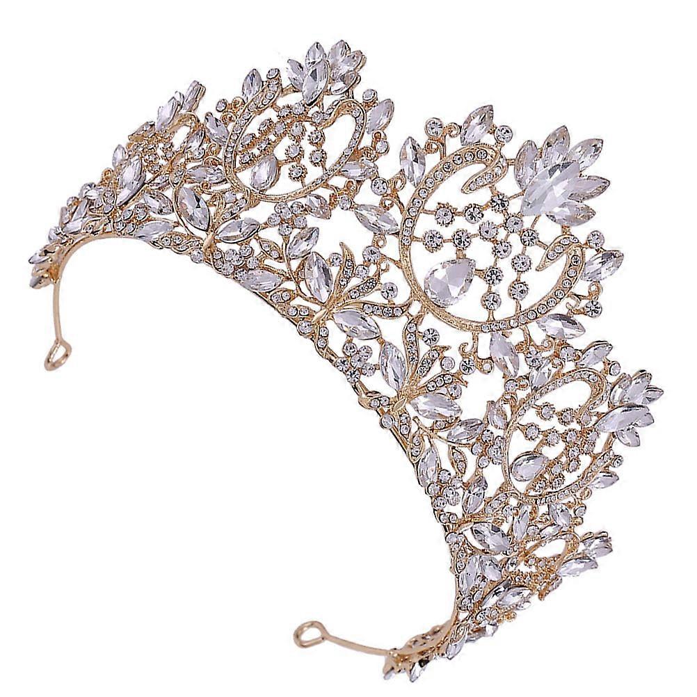 Golden Alloy and Rhinestone Accessories for Decoration Create Festive Atmosphere 1pc
