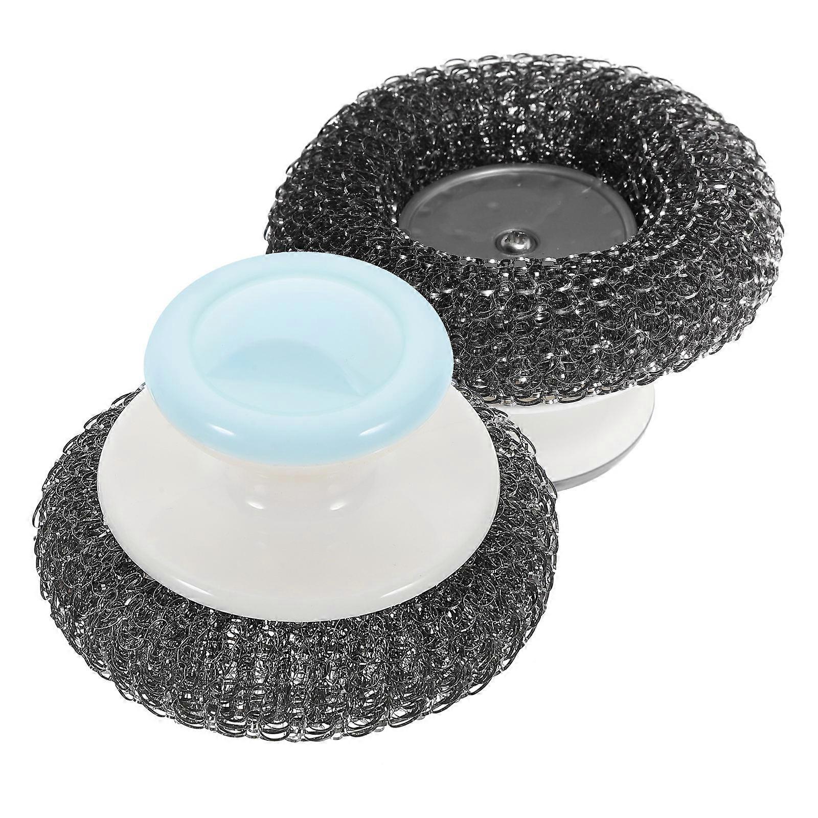 Dish Scrubber Brush For Home Users In Assorted Color With Easy To Use Handle 2Pack