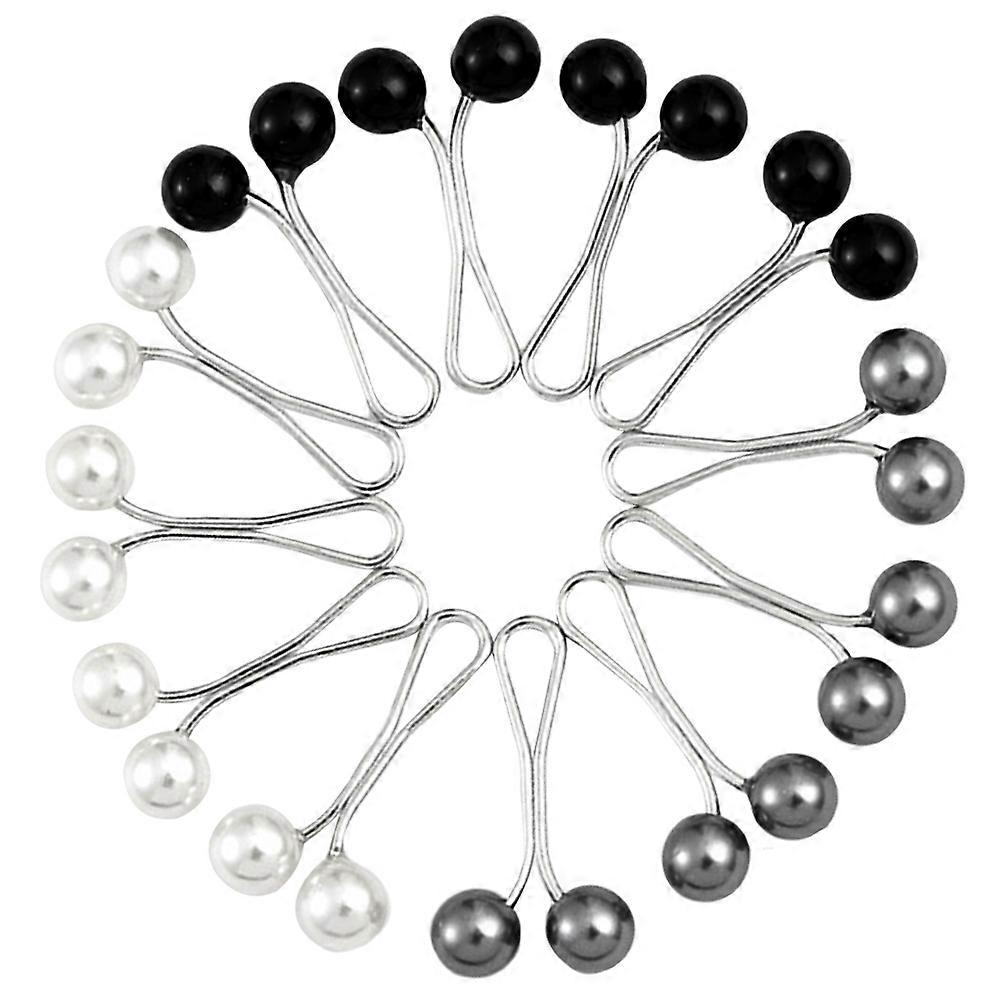 Elegant U Shape Silk Scarf Clip Ring Holders For Women Daily Use Assorted Color Fashion Accessory 12Set