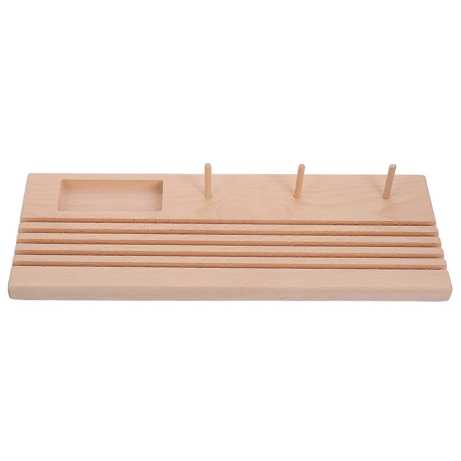 Thread Spool Holder And Quilting Ruler Storage For Classroom Use Durable Wood Material Versatile Tool Organization 1Set