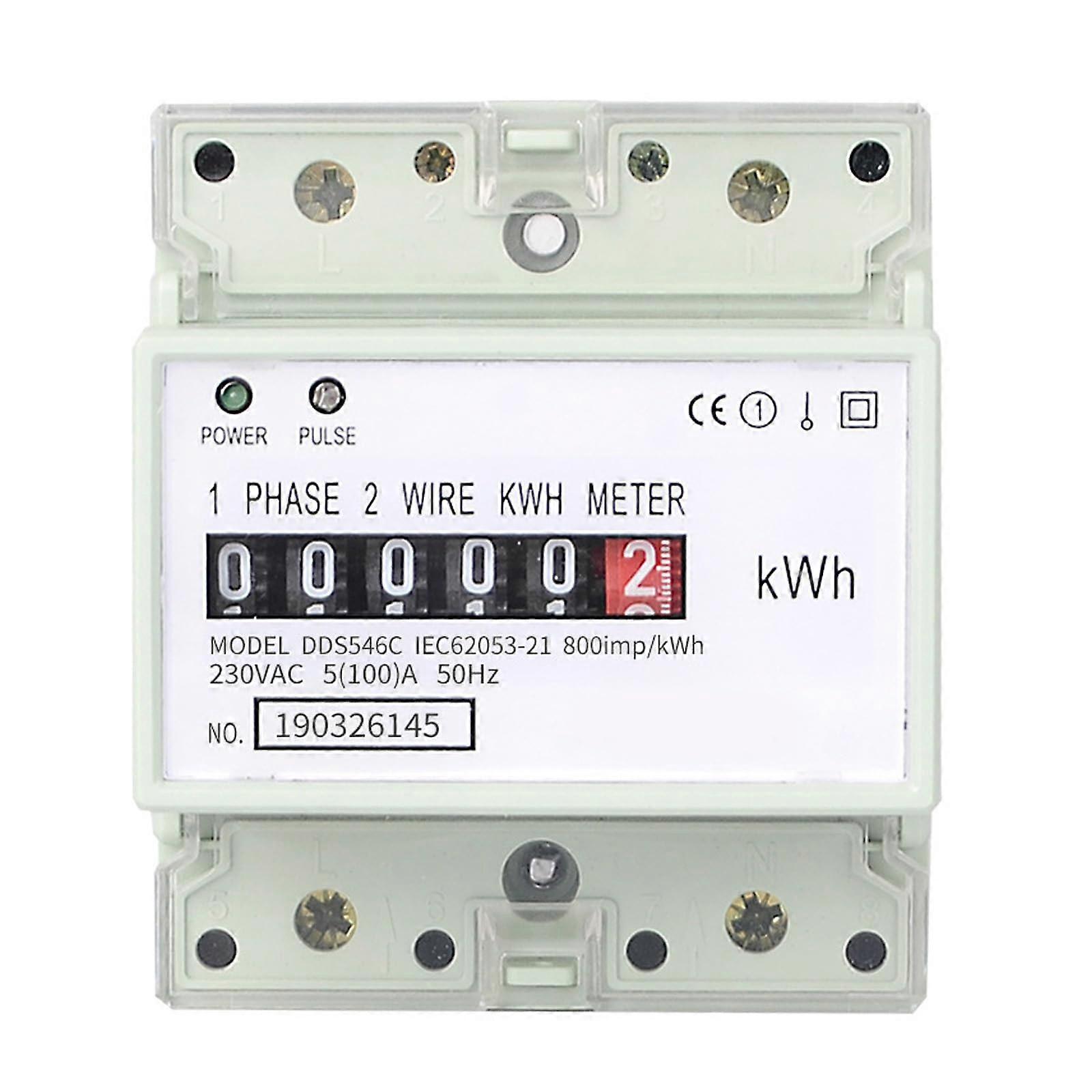 Single-Phase Energy Meter with LED Display for Accurate Power Measurement and Efficient Energy Performance
