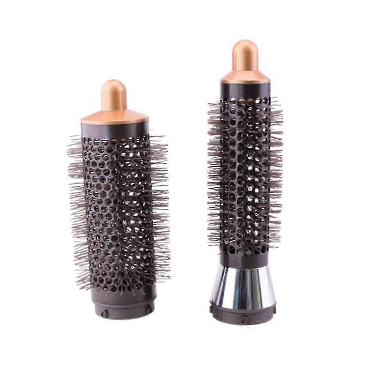 2Pcs Round Volumizing Brush for Hair Styler Limp Flat Hair Volumizer Attachment Tool A