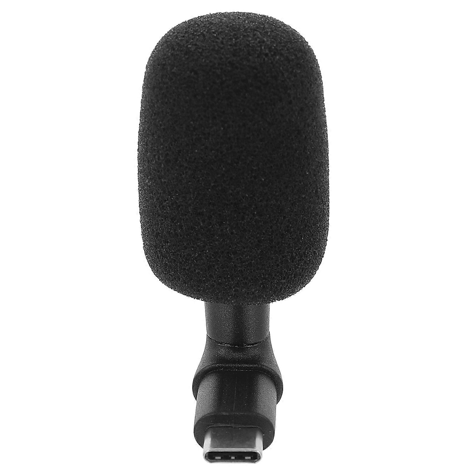 Tiny Microphone Computer Microphone for Work Projects Family Videos Home Ktv Black 1Set