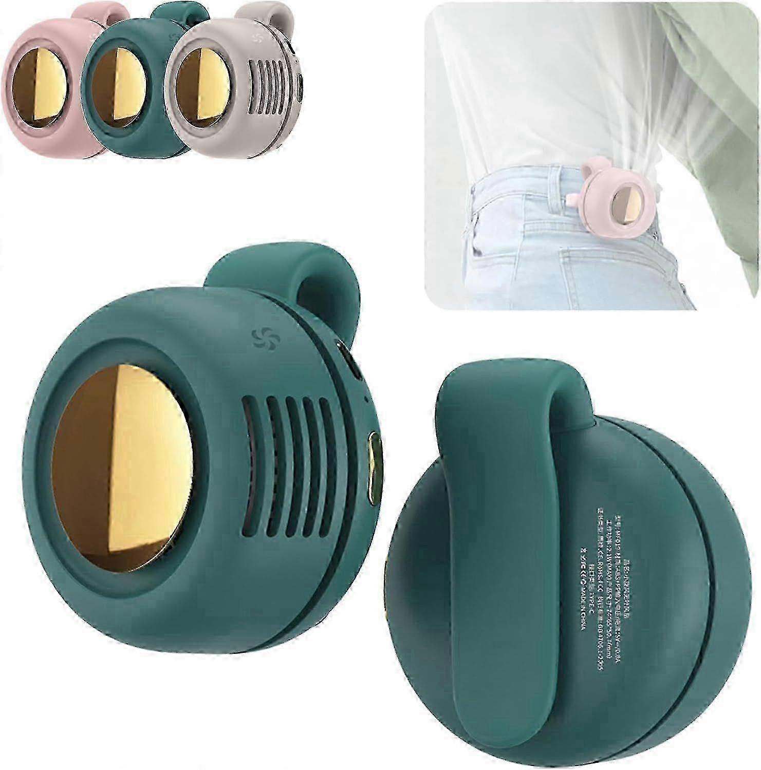 Adjustable 3-Speed Portable Fan with Clip for Outdoor, Travel, and Office Use - Silent Mini Bladeless Design