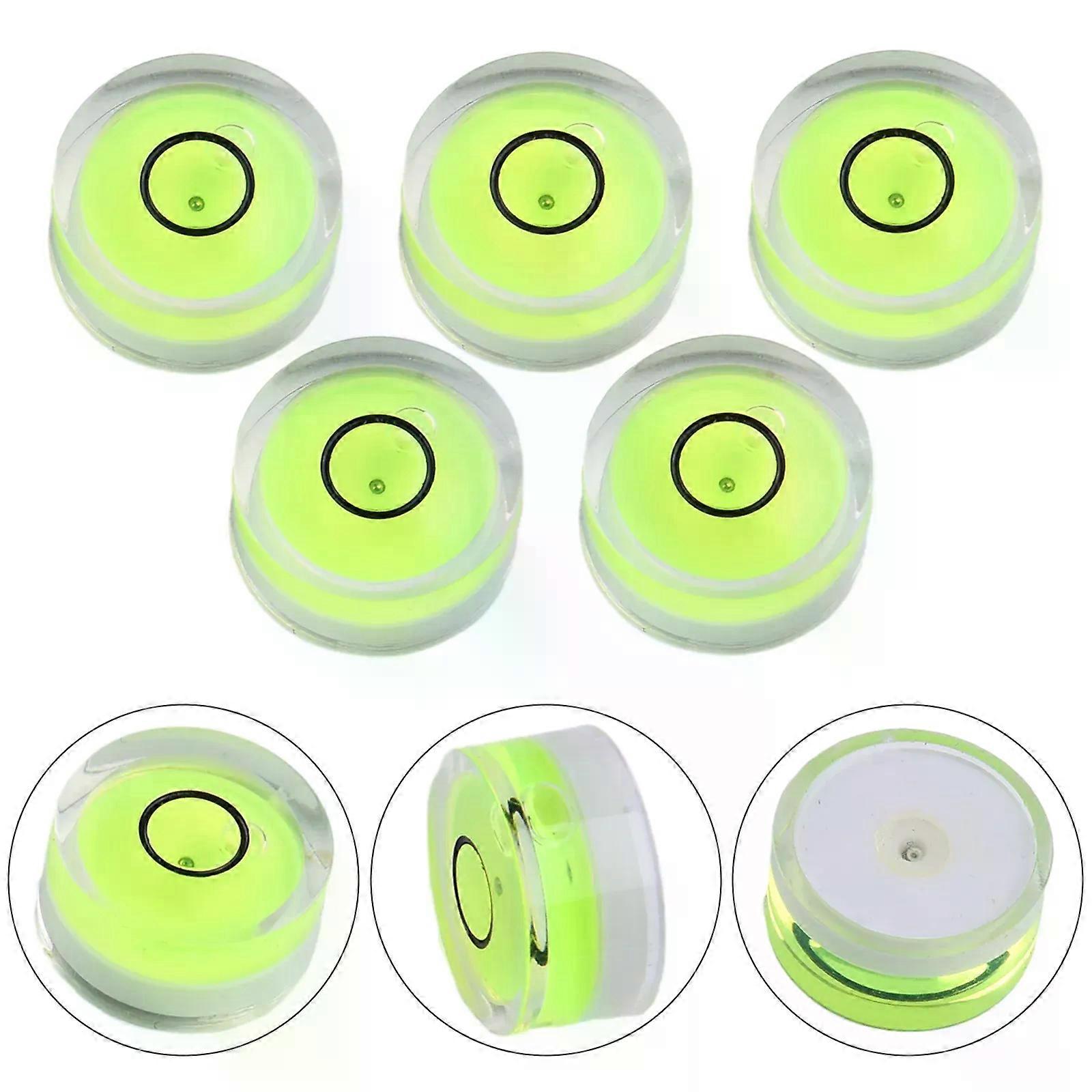 5pcs Mini Round Accuracy Bubble Level Bullseye Instrument Horizontal Precision Bubble Level Measuring Tool