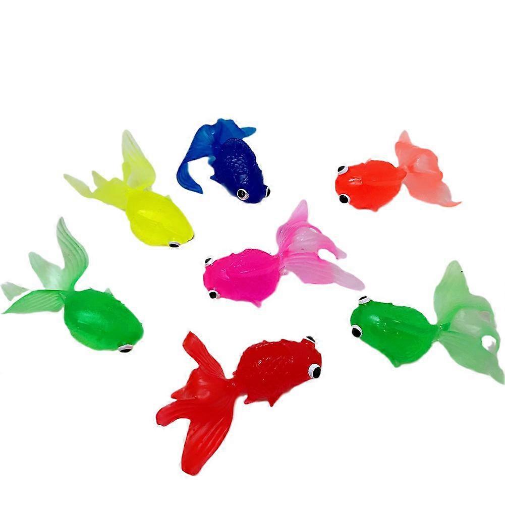 For Cats TPR Floating Fish Toy 6.5cm Interactive Kicker Fun Teaser with Random Color for Play Training