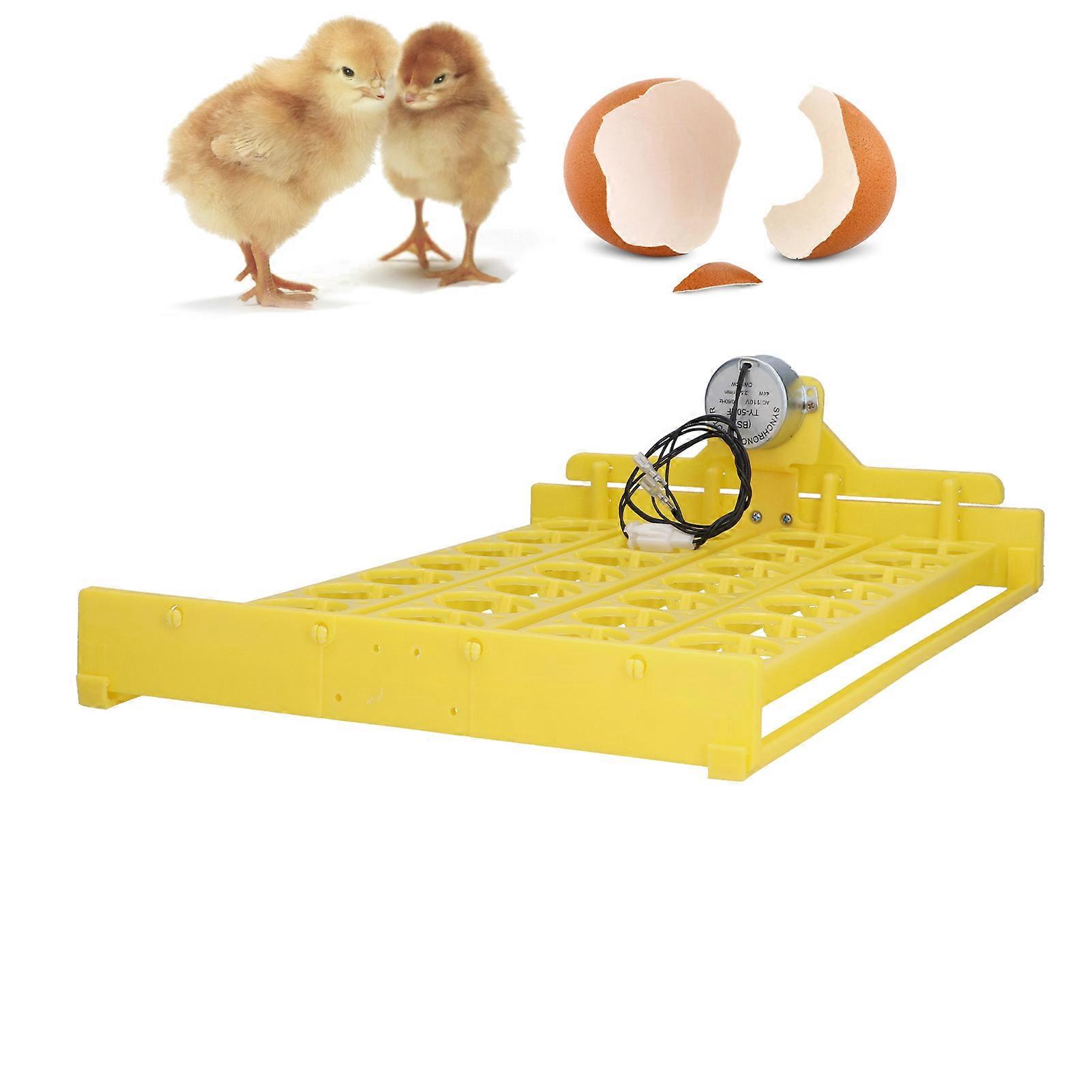 Automatic Egg Turner Convenient 32 Eggs Plastic Tray Turning Hatcher for Chicken Goose110V 
