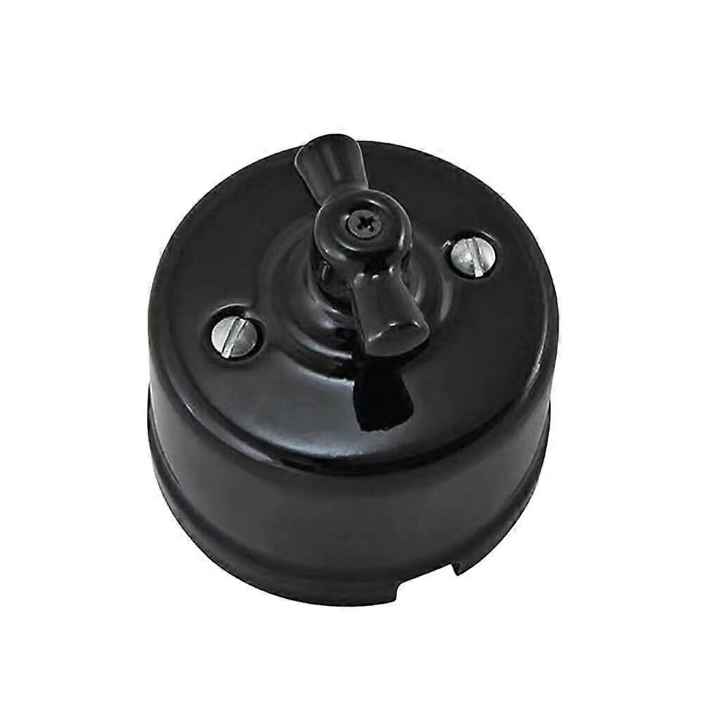 Switch Wall-Mounted Ceramic Rotary Switch Knob White, Anti-Corrosion, Long Service Life, Hotel-Grade